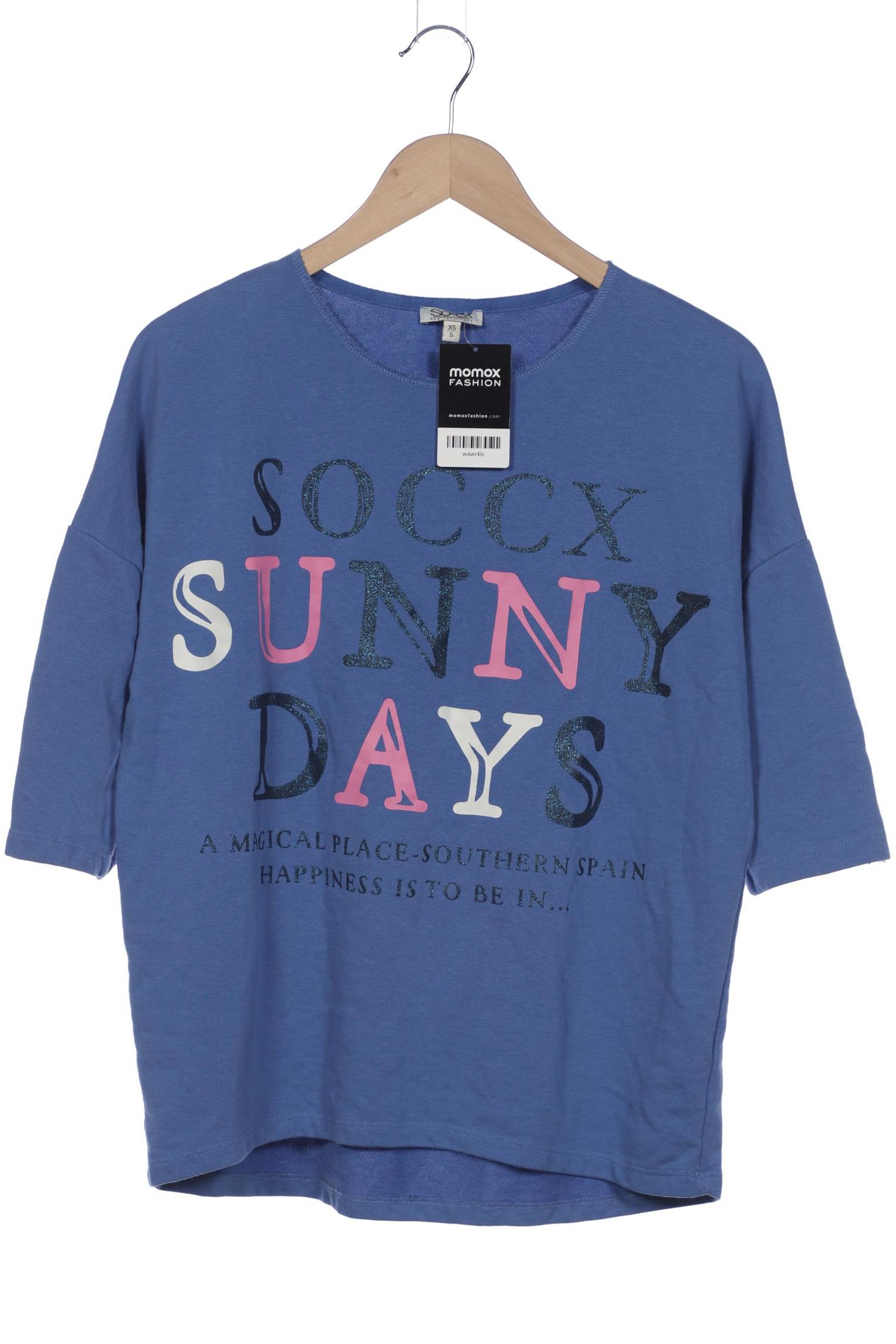 

Soccx Damen Sweatshirt, blau, Gr. 34
