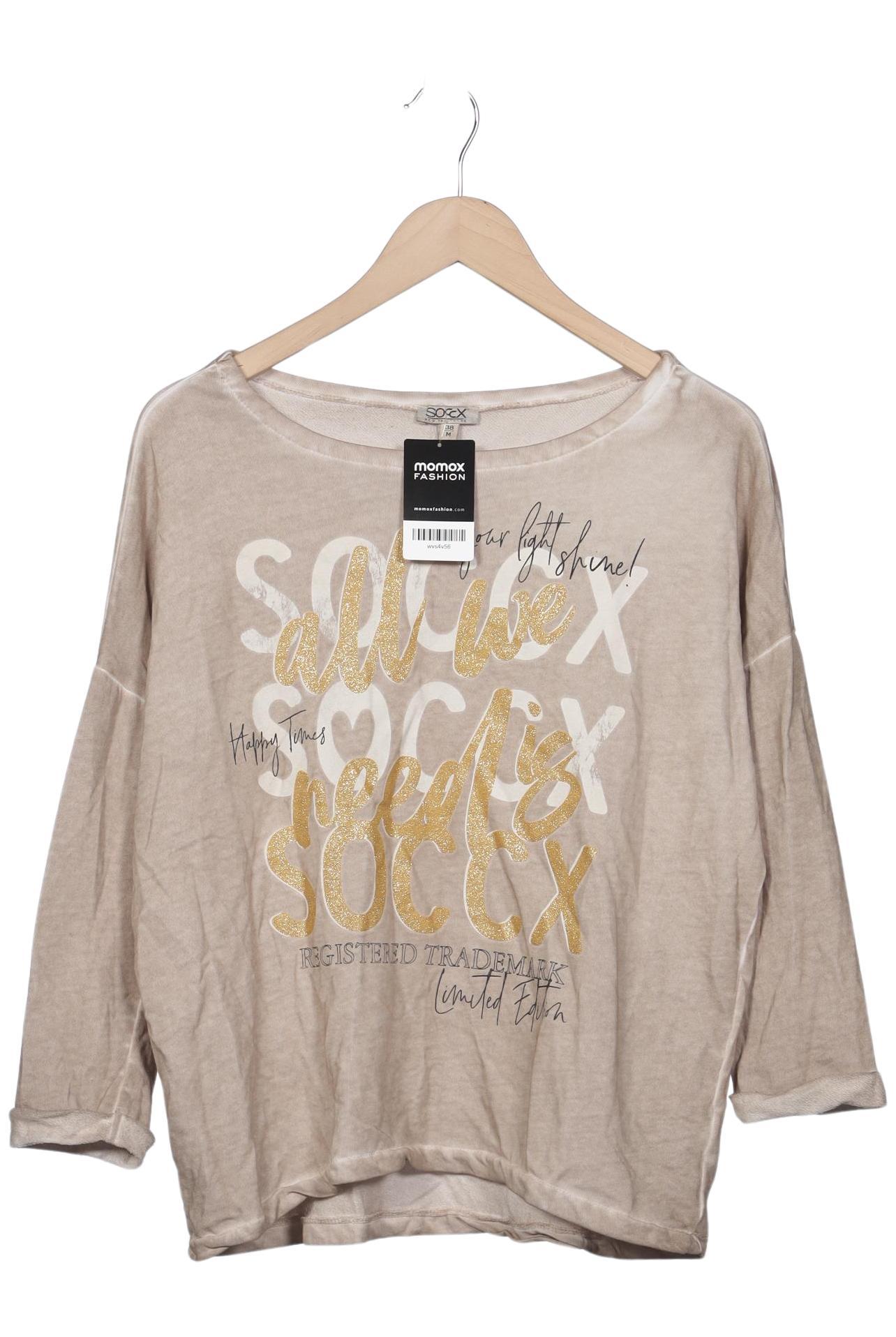 

Soccx Damen Sweatshirt, beige, Gr. 38