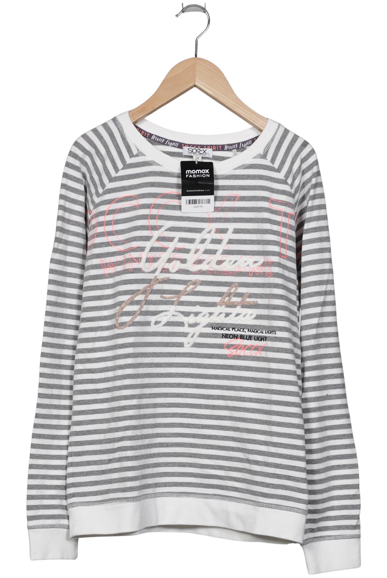 

Soccx Damen Sweatshirt, grau, Gr. 36