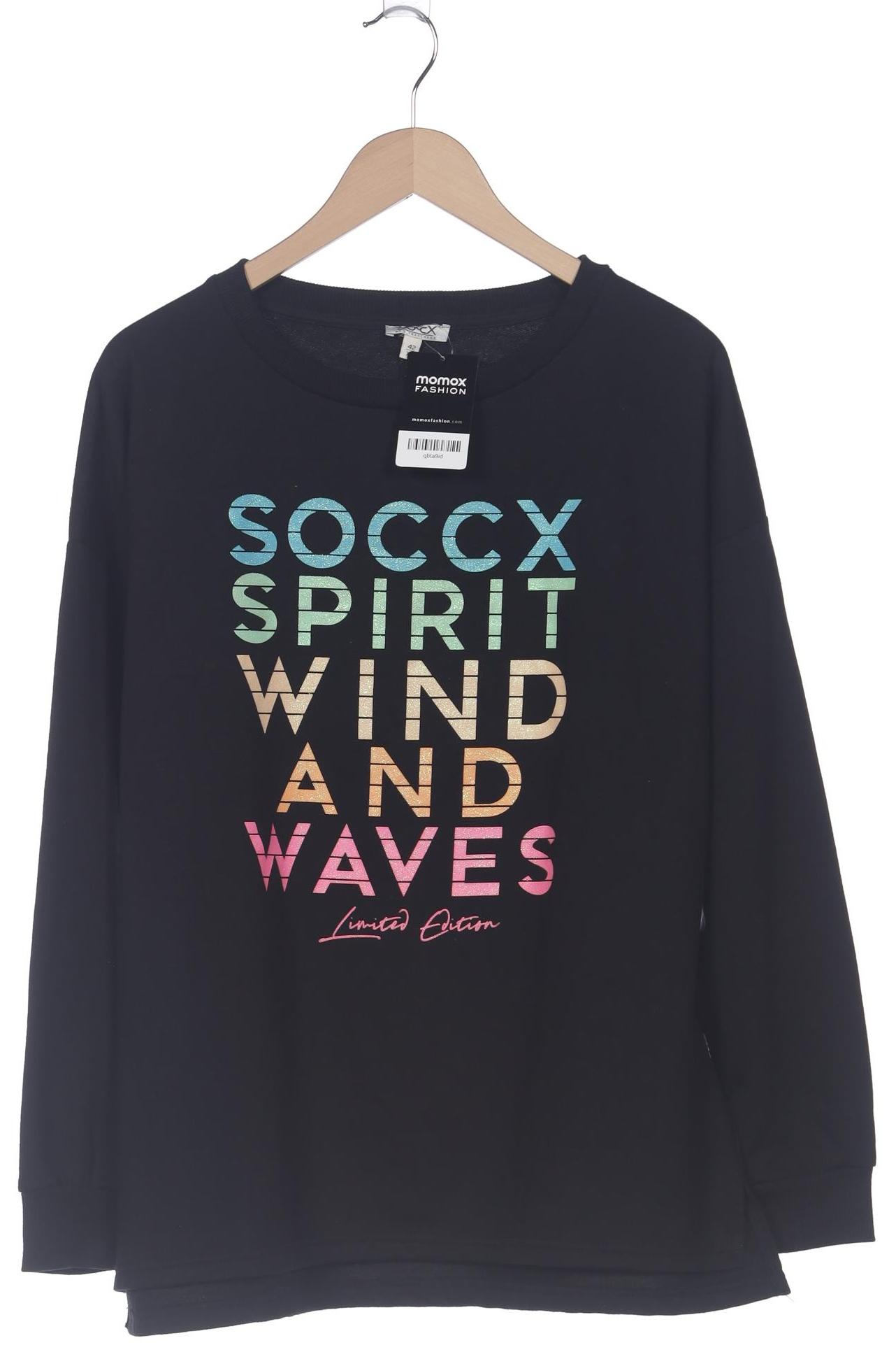 

Soccx Damen Sweatshirt, schwarz, Gr. 42