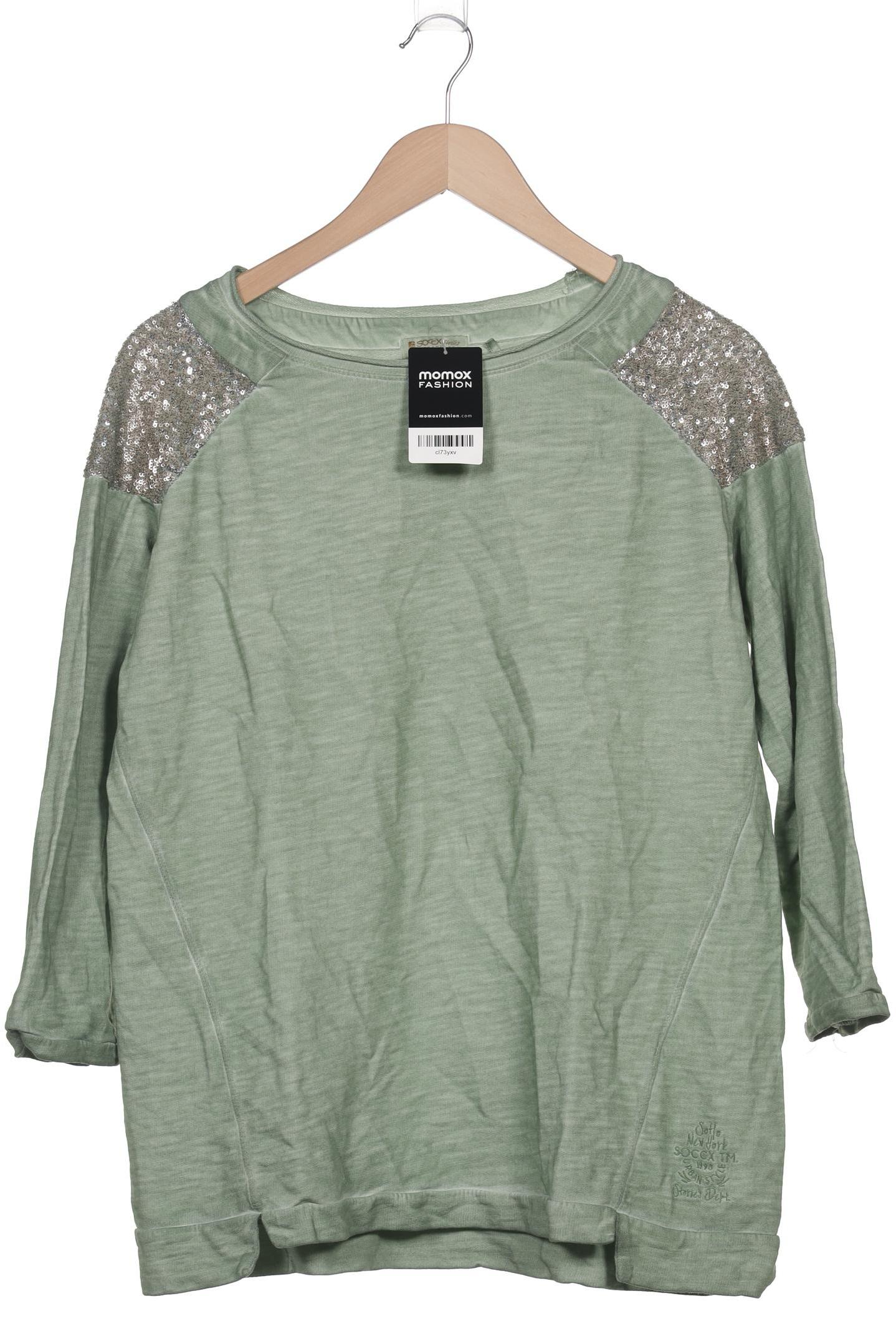 

Soccx Damen Sweatshirt, grün, Gr. 40