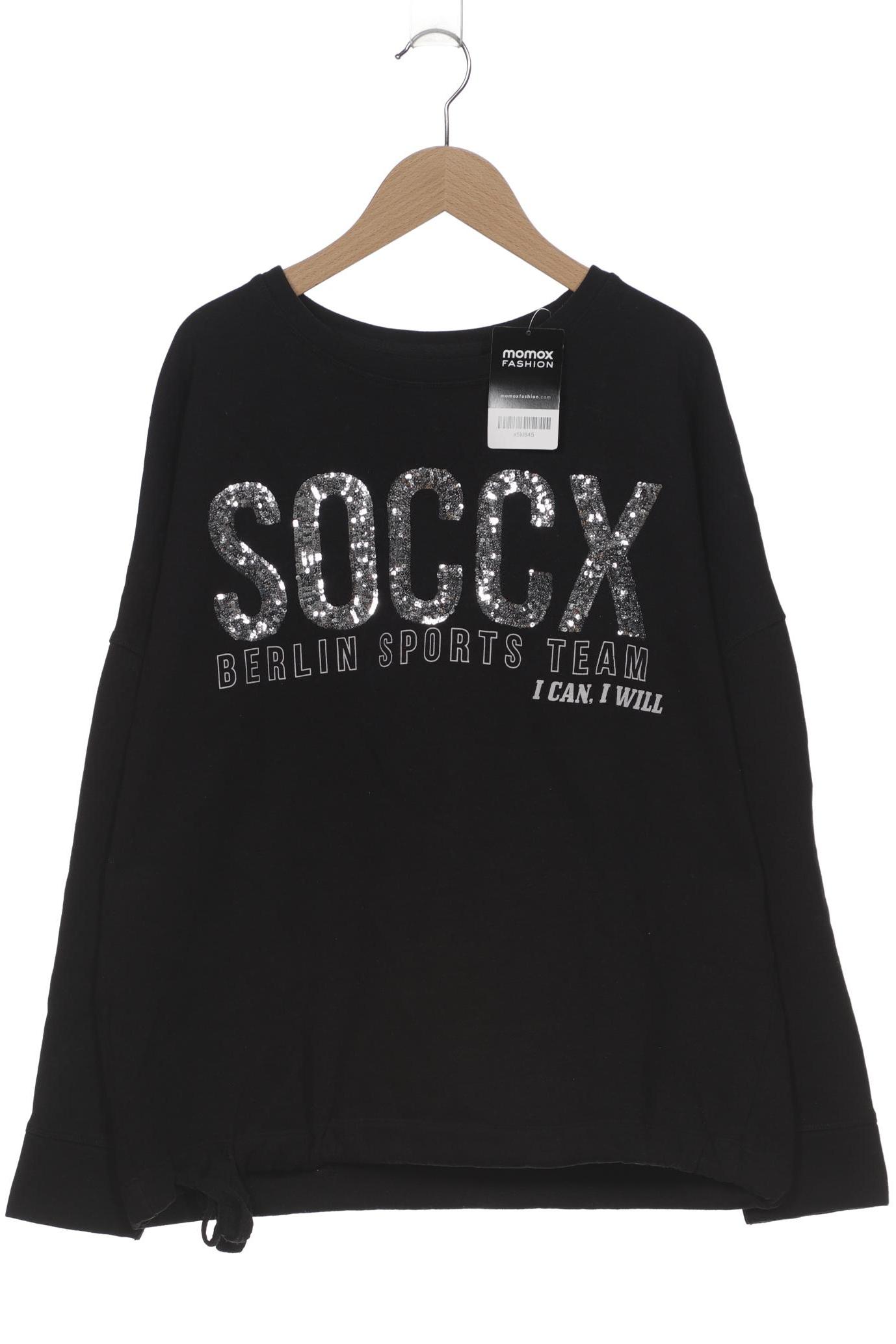 

Soccx Damen Sweatshirt, schwarz, Gr. 40