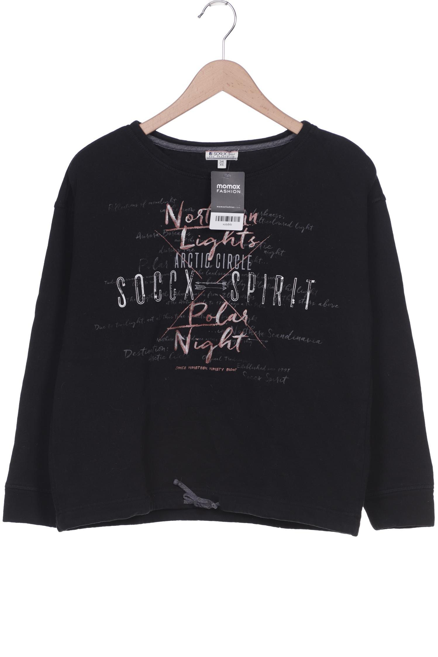 

SOCCX Damen Sweatshirt, schwarz