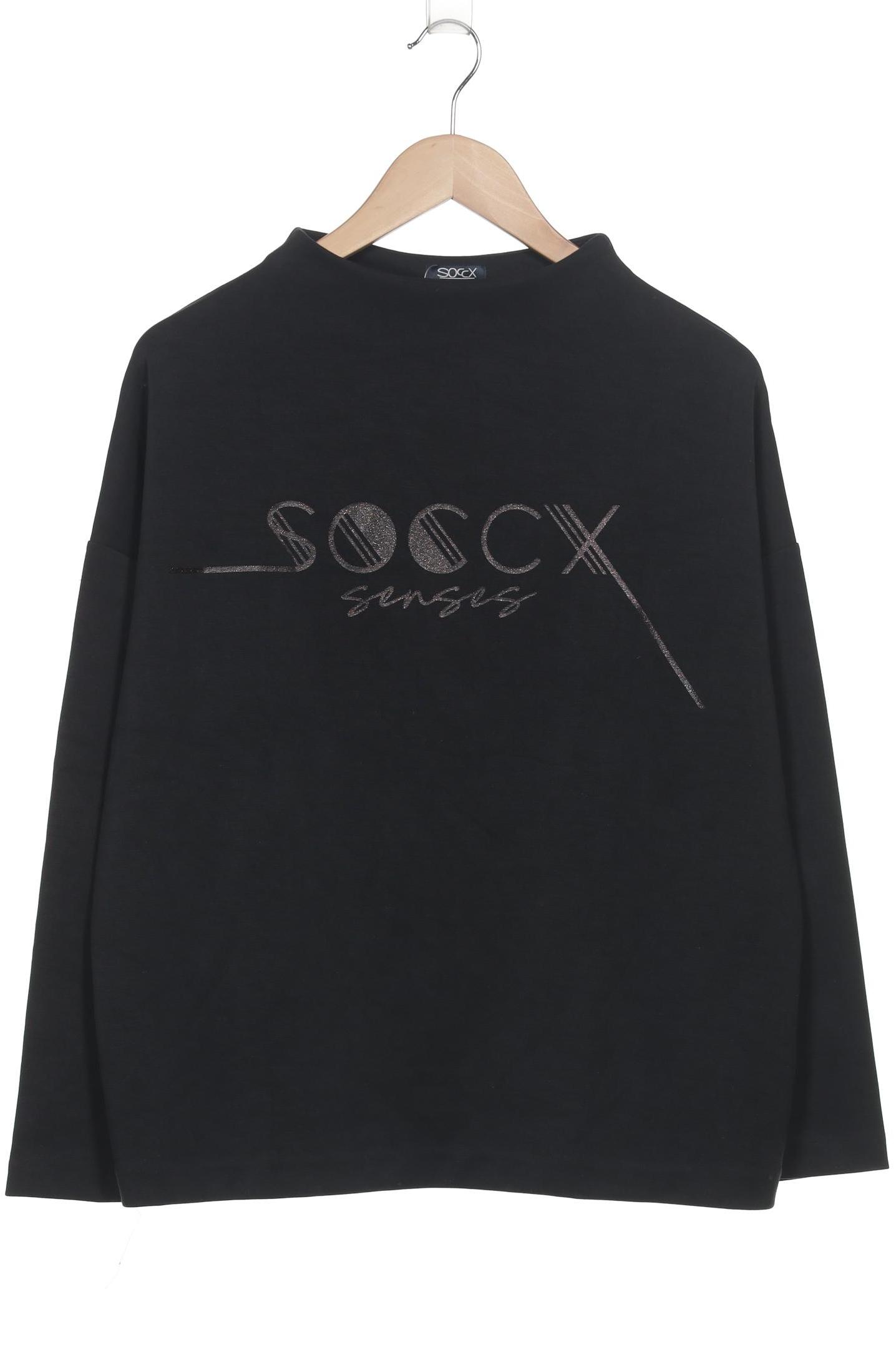 

Soccx Damen Sweatshirt, schwarz, Gr. 40