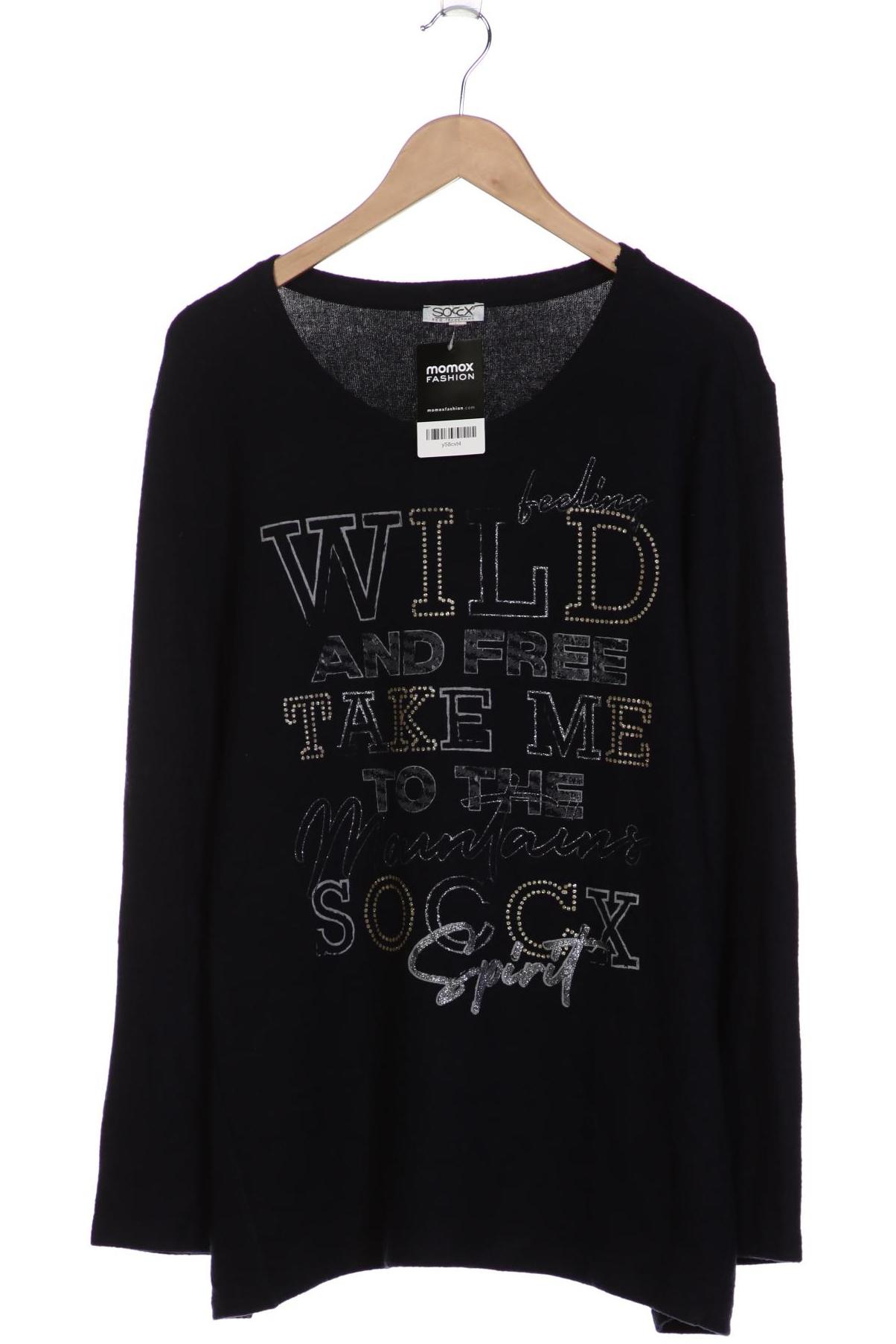 

Soccx Damen Sweatshirt, schwarz, Gr. 48