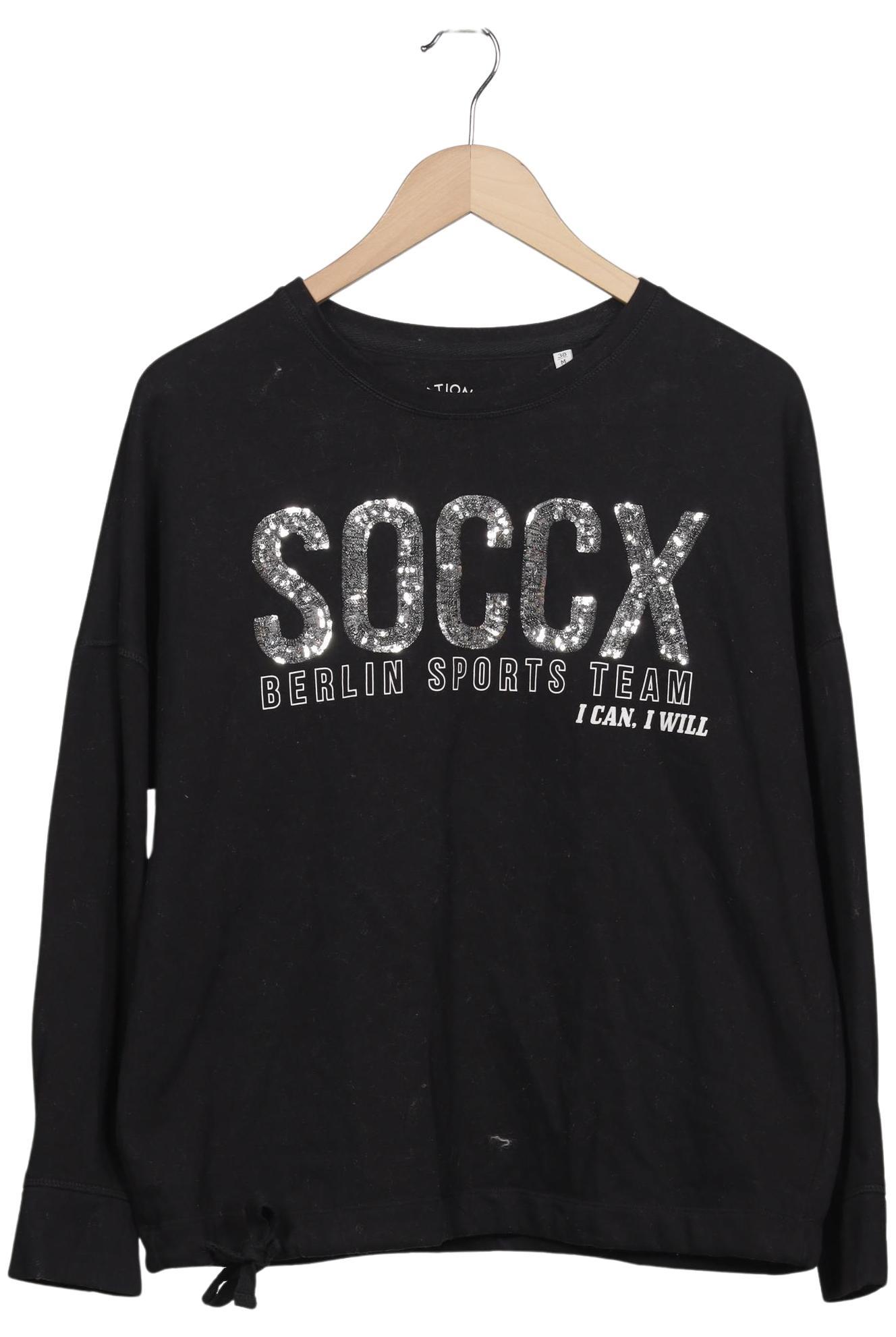 

Soccx Damen Sweatshirt, schwarz, Gr. 38
