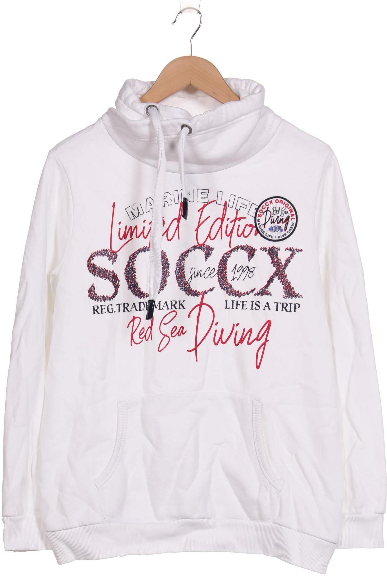 

Soccx Damen Sweatshirt, weiß, Gr. 40