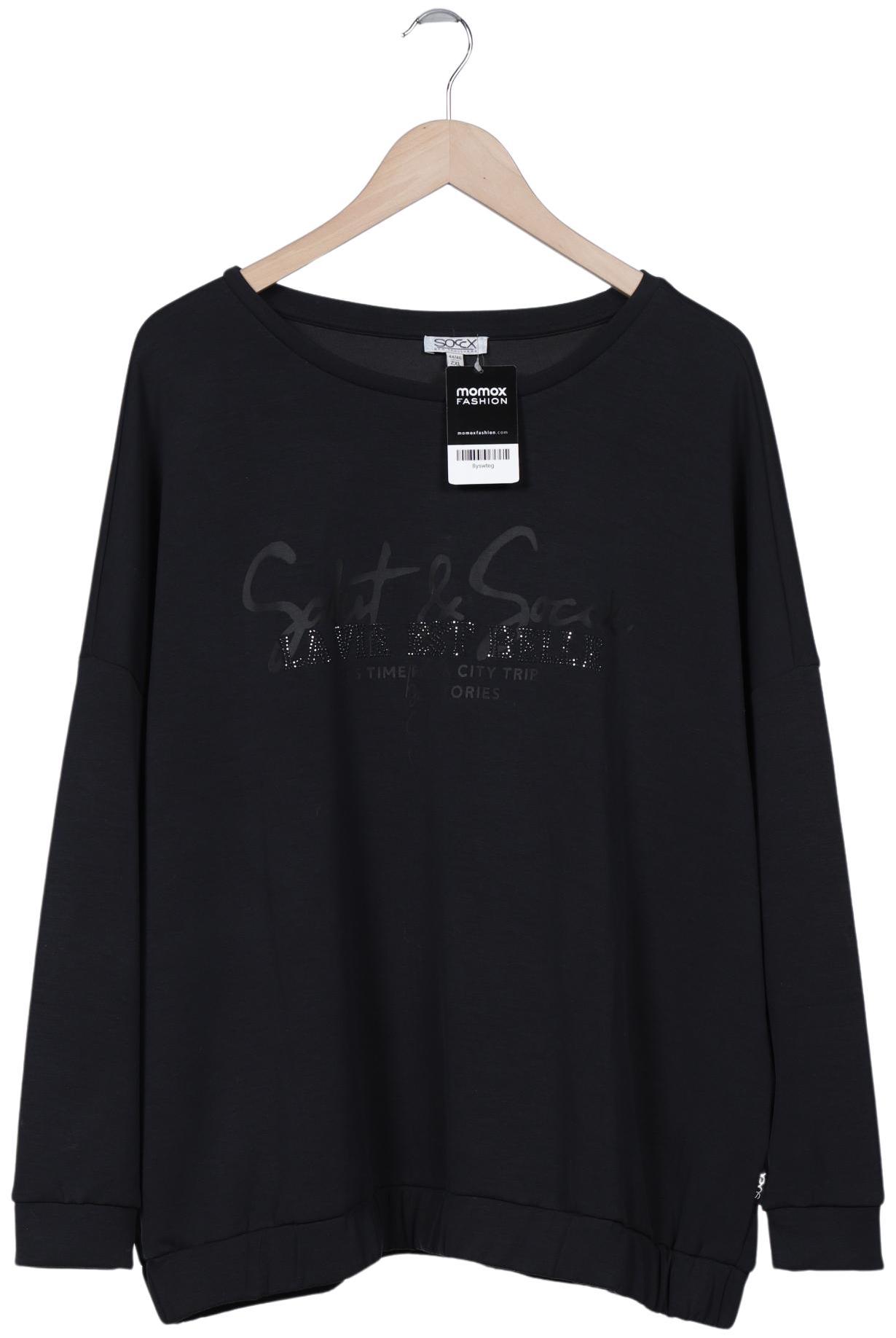 

Soccx Damen Sweatshirt, schwarz, Gr. 46