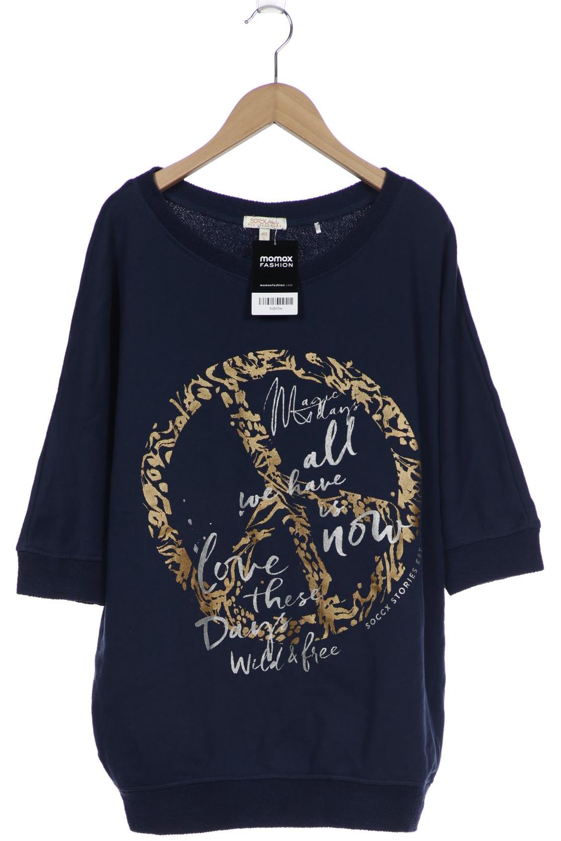

Soccx Damen Sweatshirt, marineblau, Gr. 40