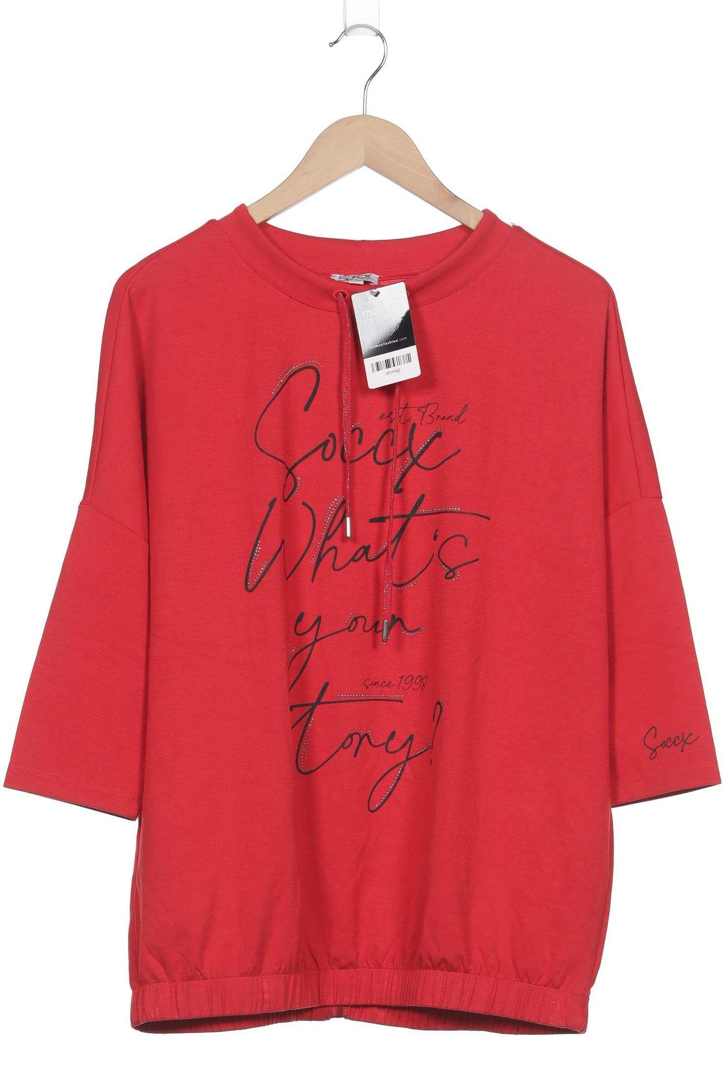 

Soccx Damen Sweatshirt, rot, Gr. 40