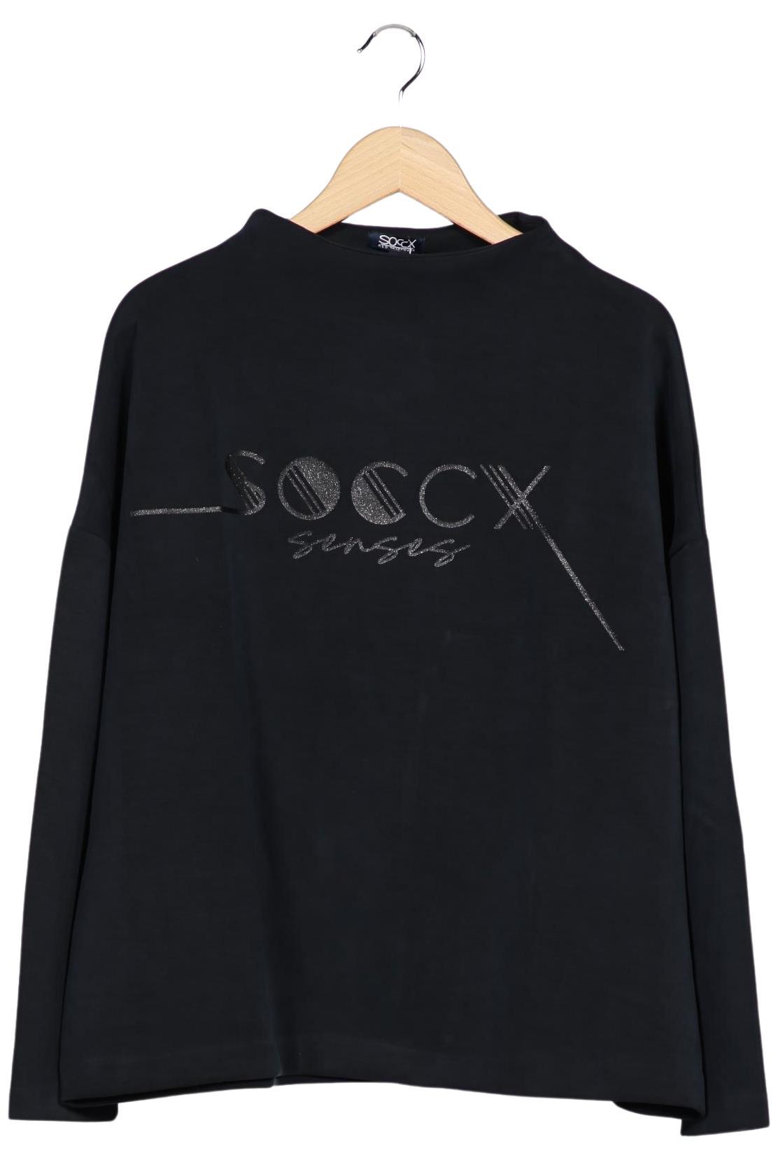 

Soccx Damen Sweatshirt, schwarz, Gr. 44