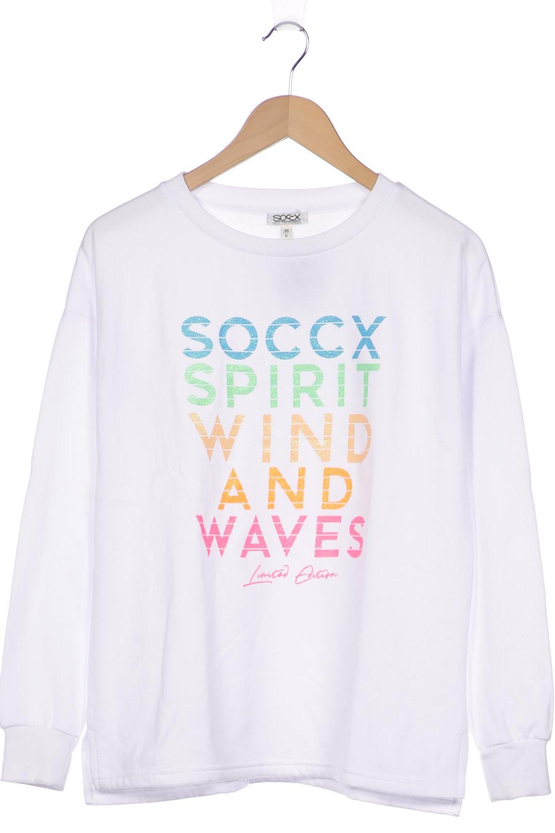 

SOCCX Damen Sweatshirt, weiß