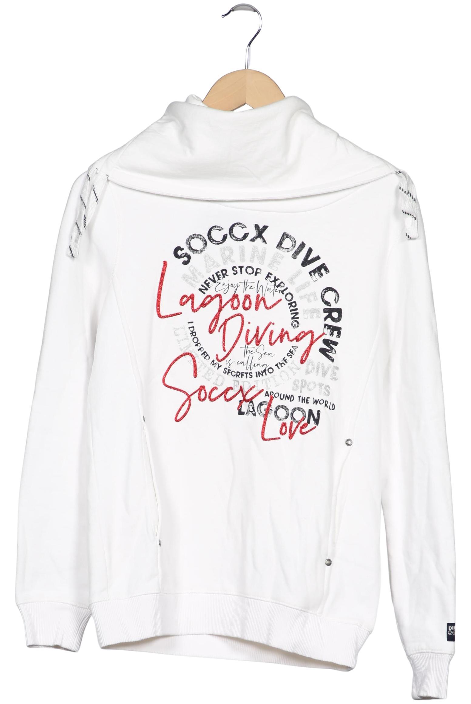 

Soccx Damen Sweatshirt, weiß, Gr. 36