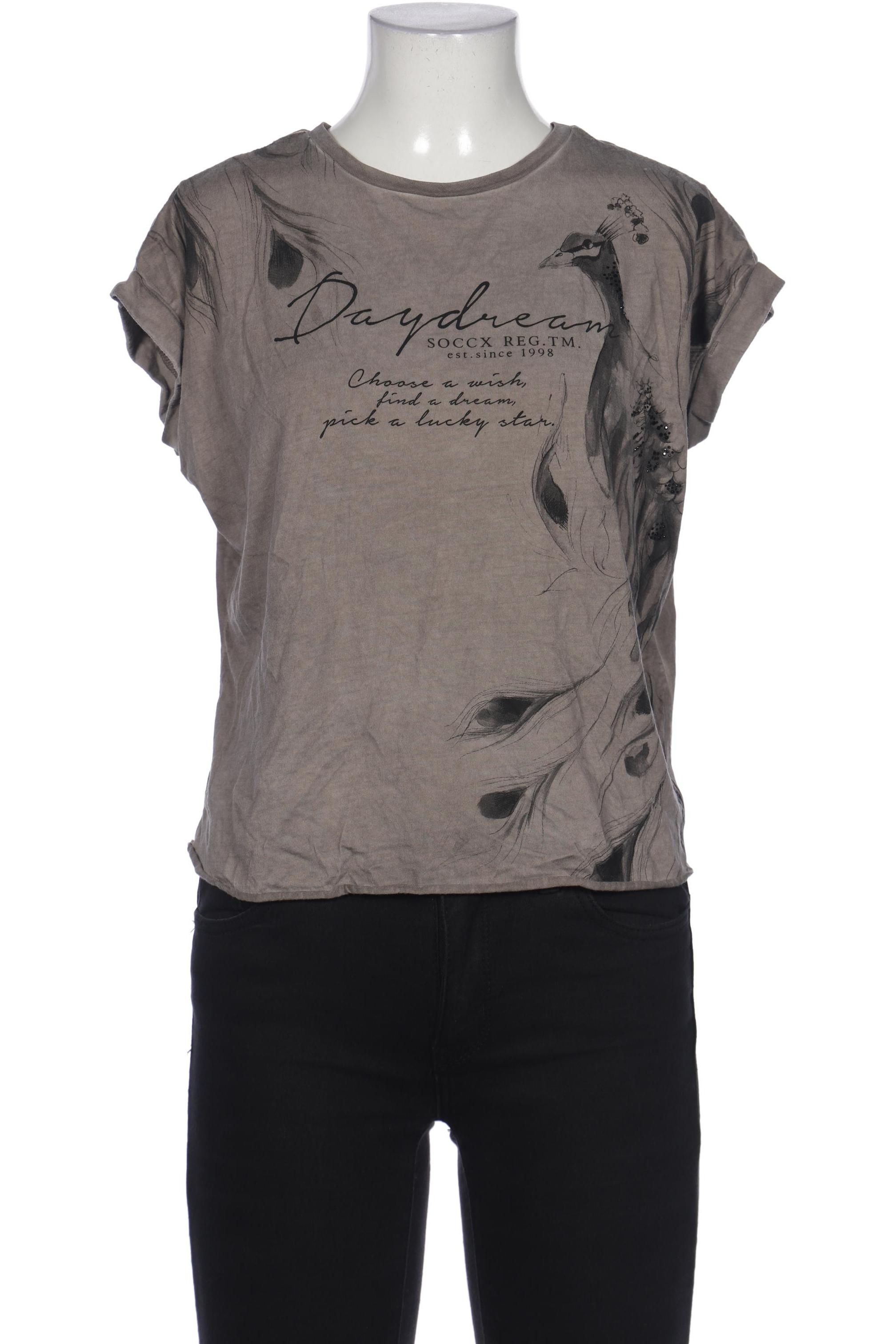 

Soccx Damen T-Shirt, beige, Gr. 34