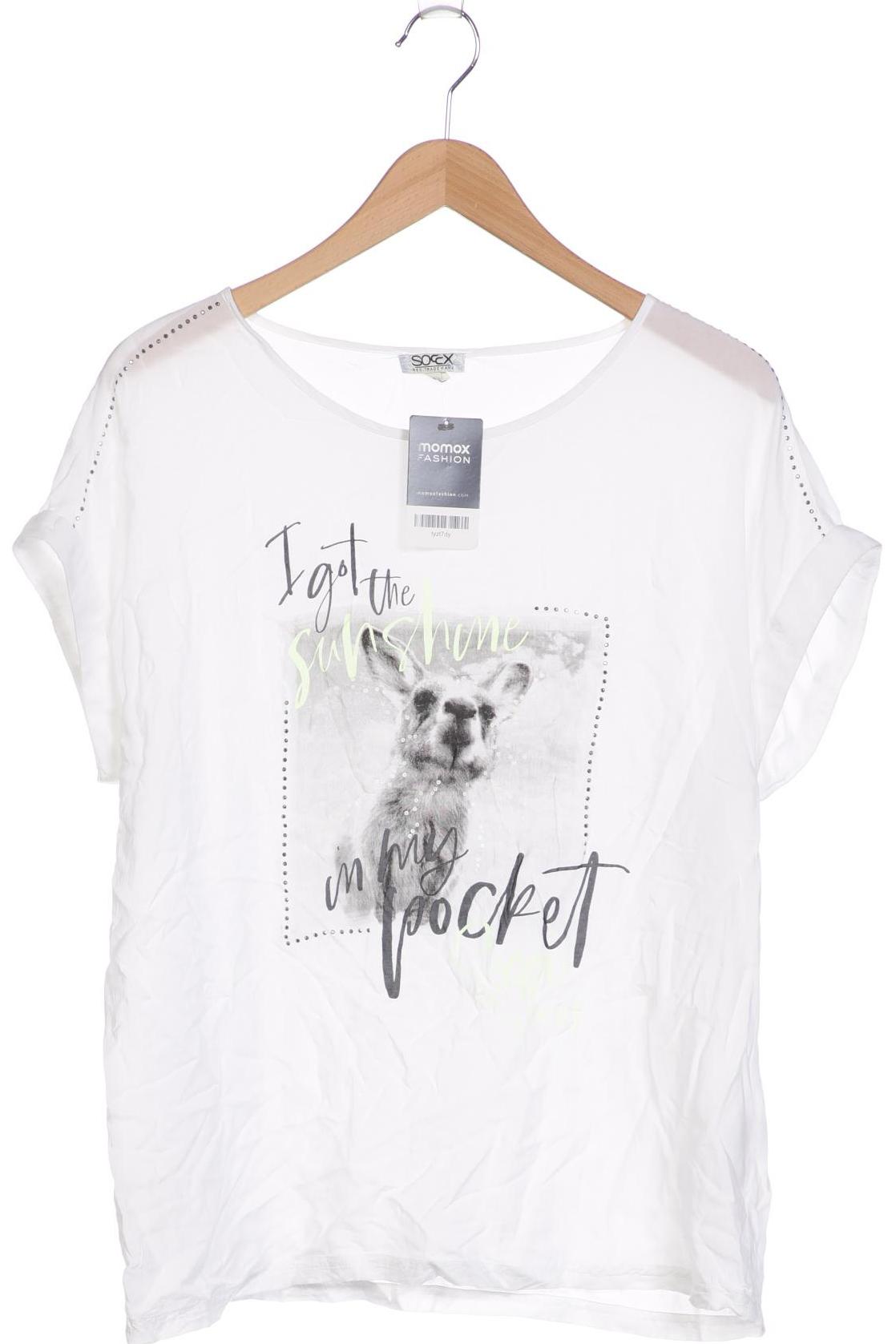 

Soccx Damen T-Shirt, weiß, Gr. 38