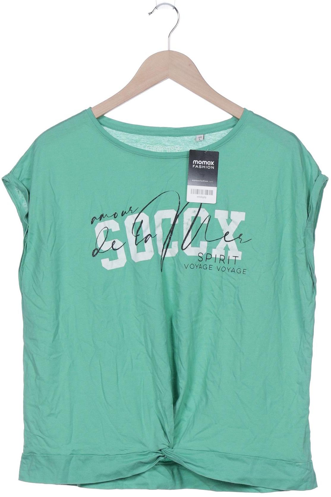 

Soccx Damen T-Shirt, grün, Gr. 40