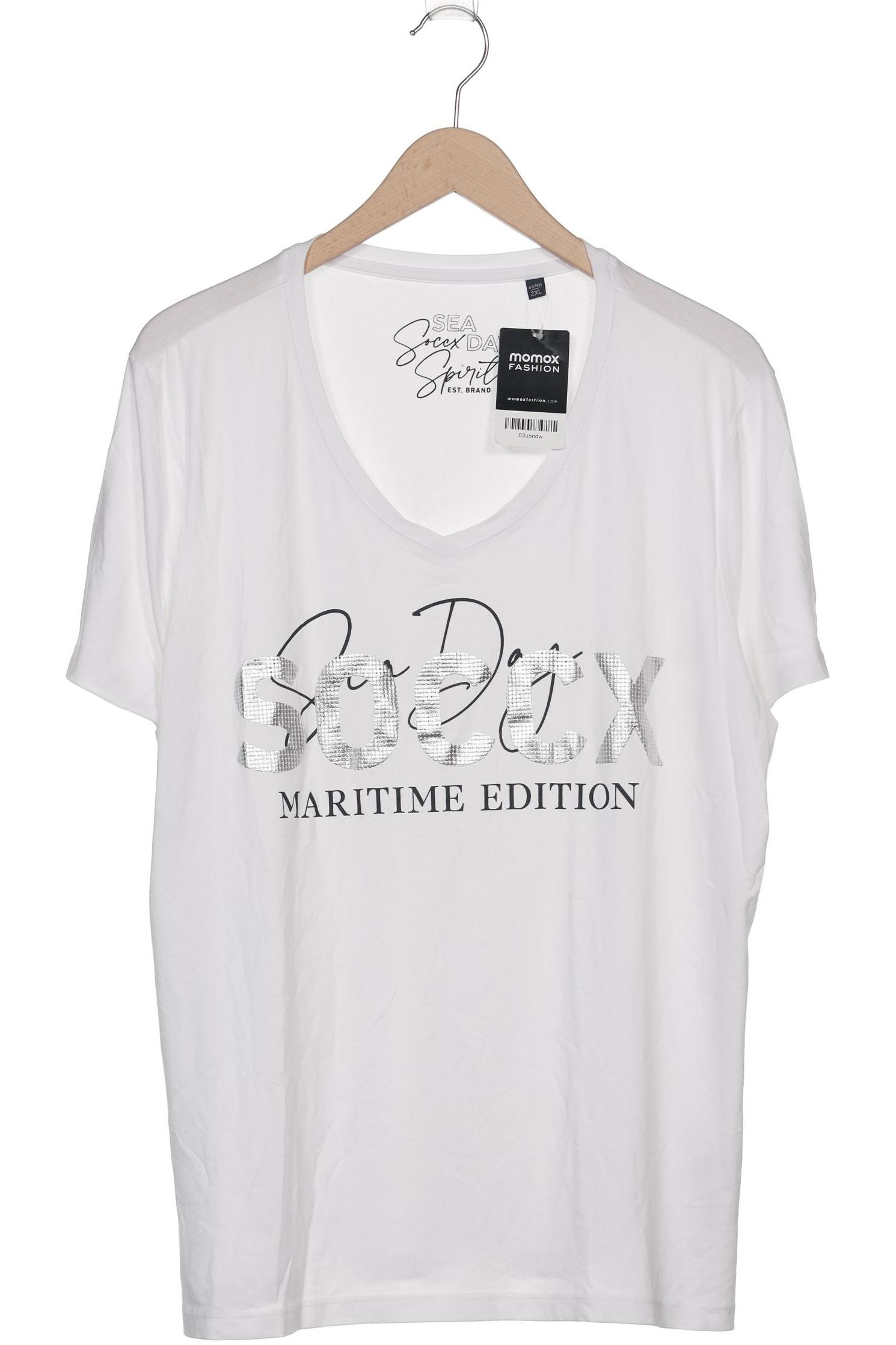 

Soccx Damen T-Shirt, weiß, Gr. 46