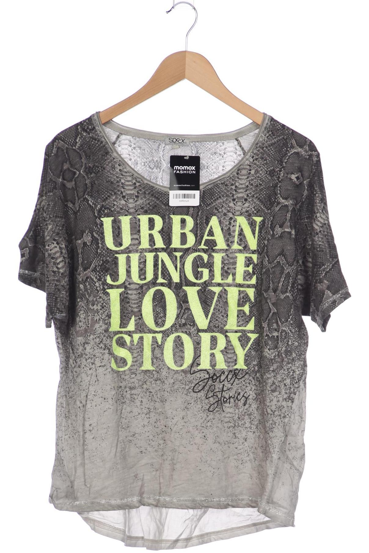 

Soccx Damen T-Shirt, grau, Gr. 40