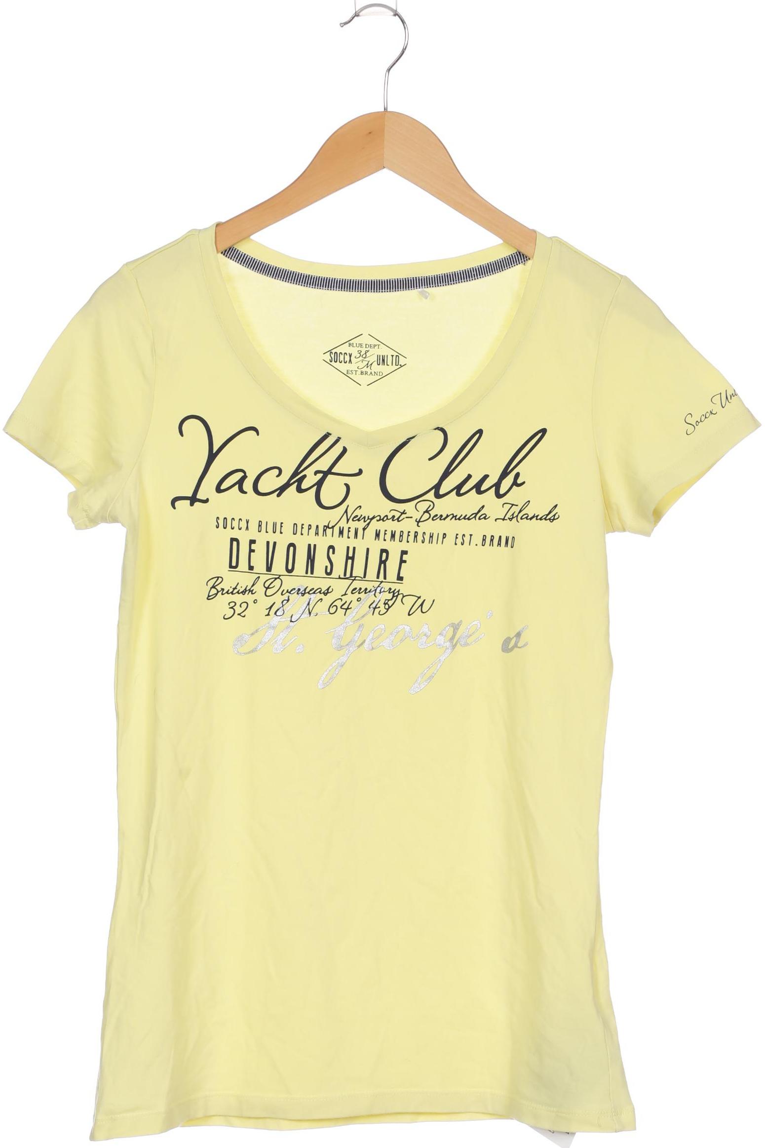 

Soccx Damen T-Shirt, gelb, Gr. 38