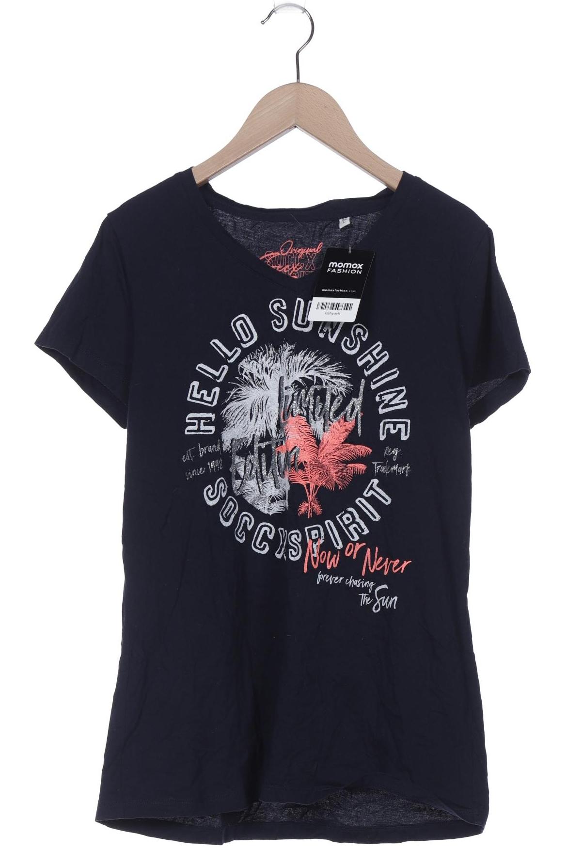 

Soccx Damen T-Shirt, marineblau, Gr. 40