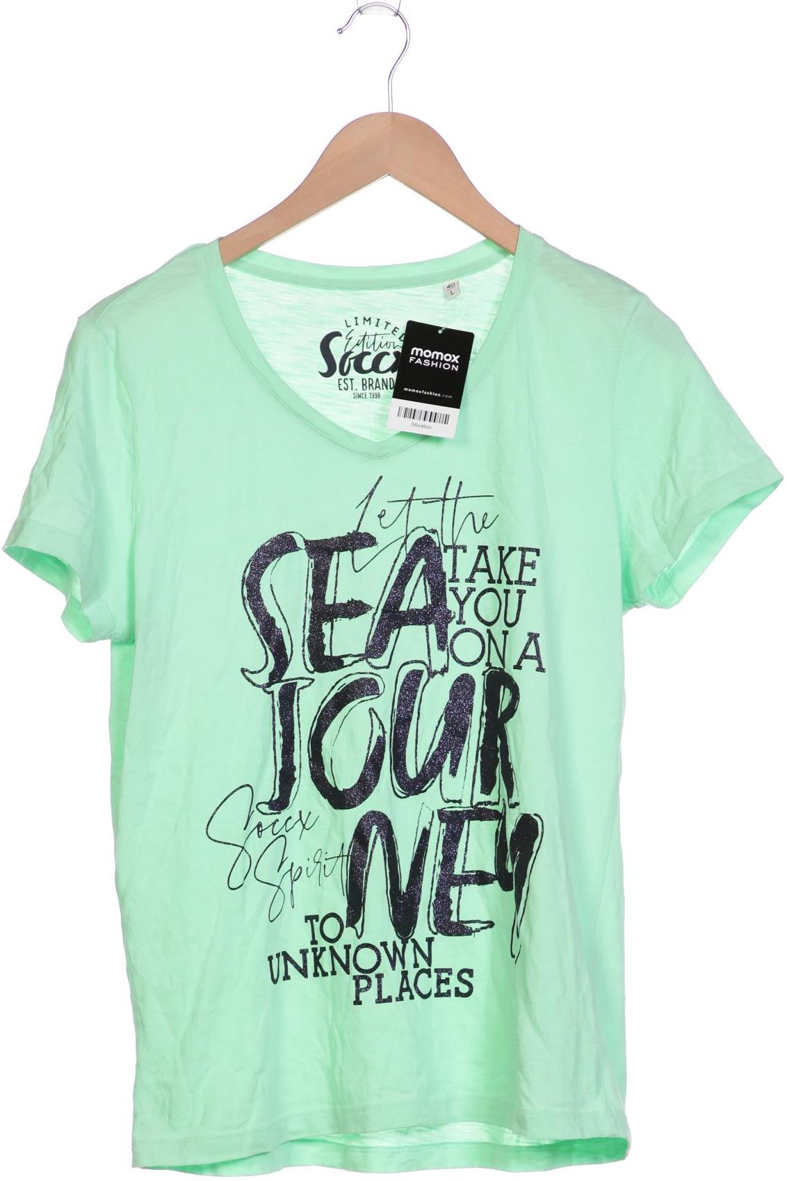 

SOCCX Damen T-Shirt, hellgrün