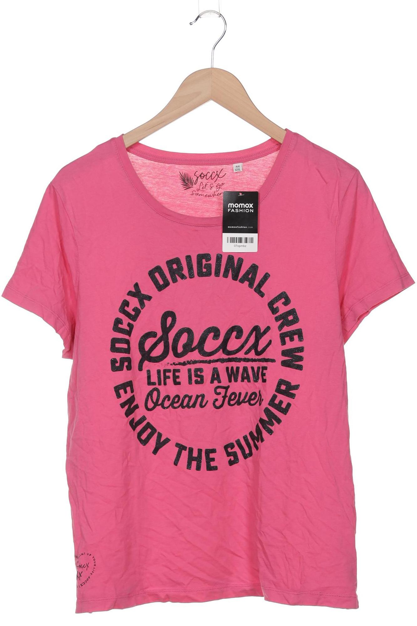 

Soccx Damen T-Shirt, pink, Gr. 44