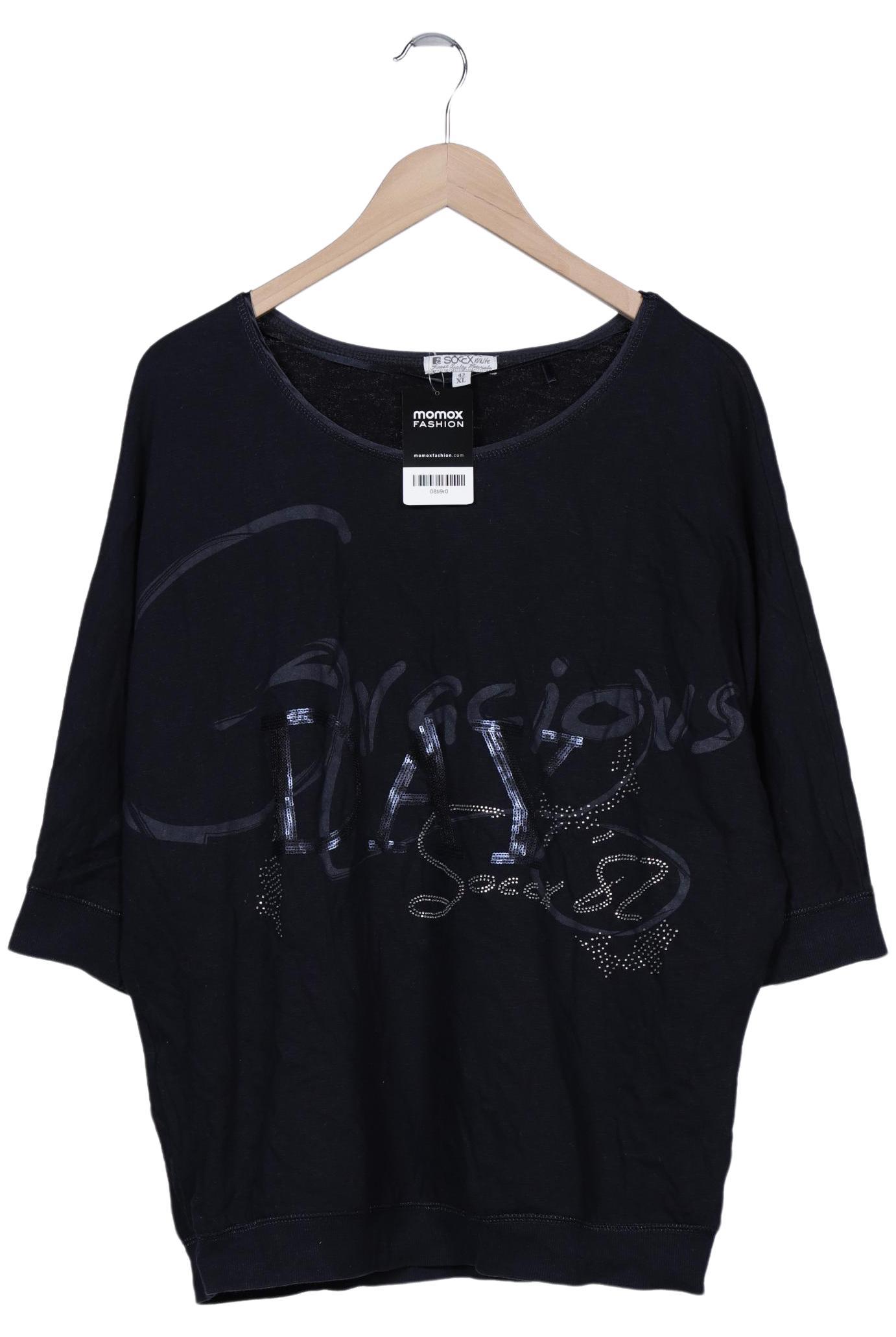 

Soccx Damen T-Shirt, marineblau, Gr. 42