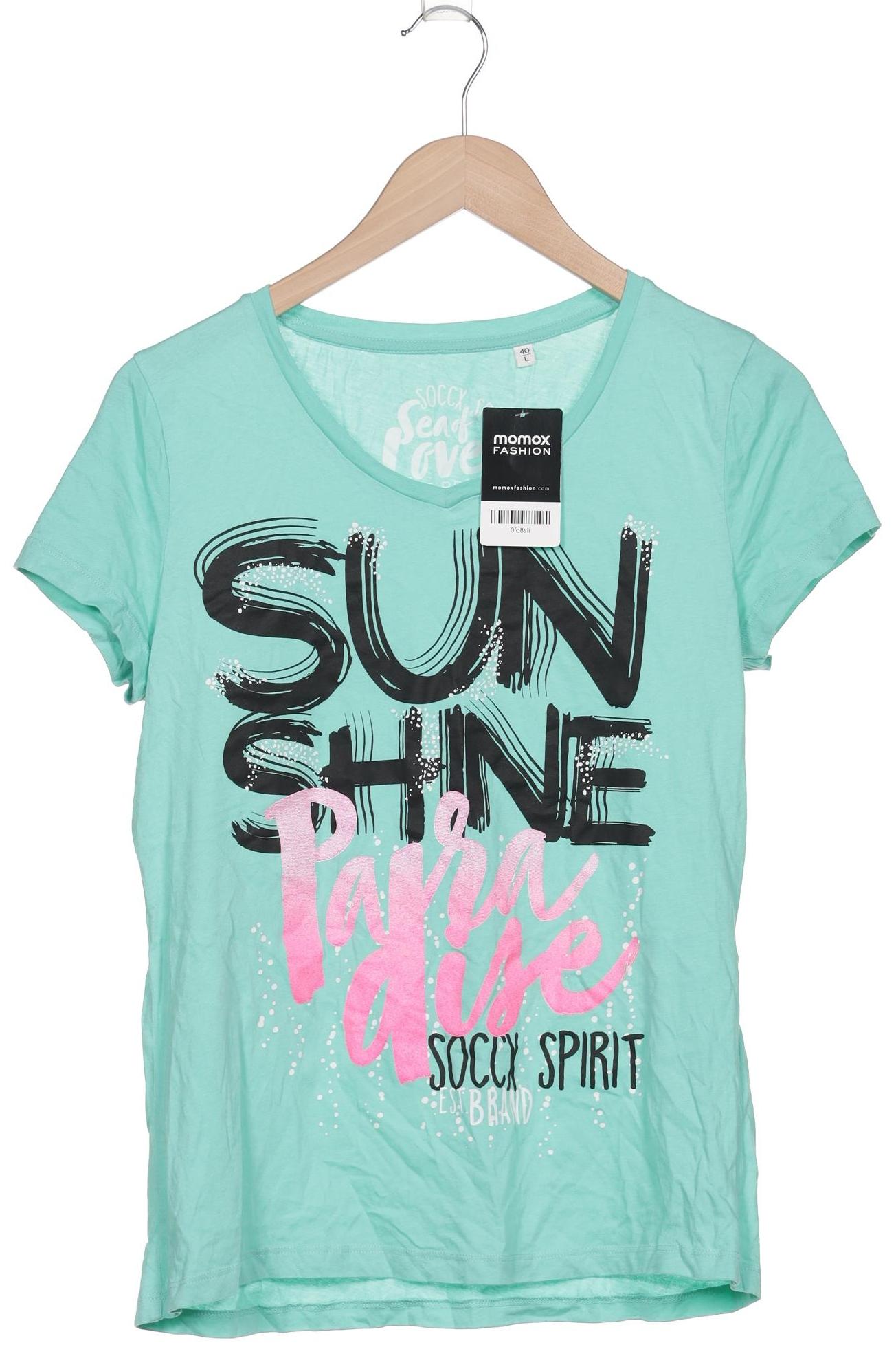 

Soccx Damen T-Shirt, türkis, Gr. 40
