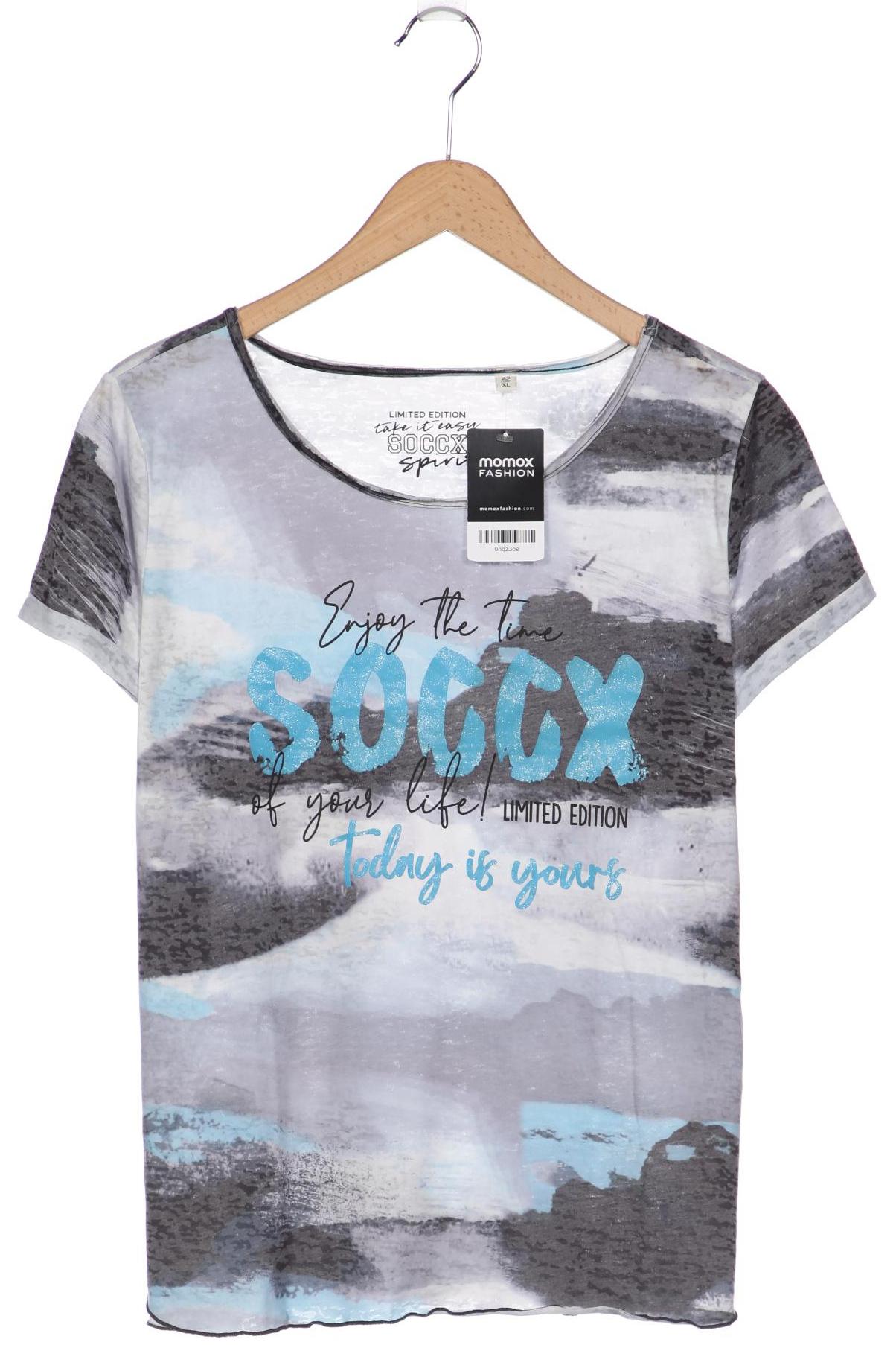 

SOCCX Damen T-Shirt, grau