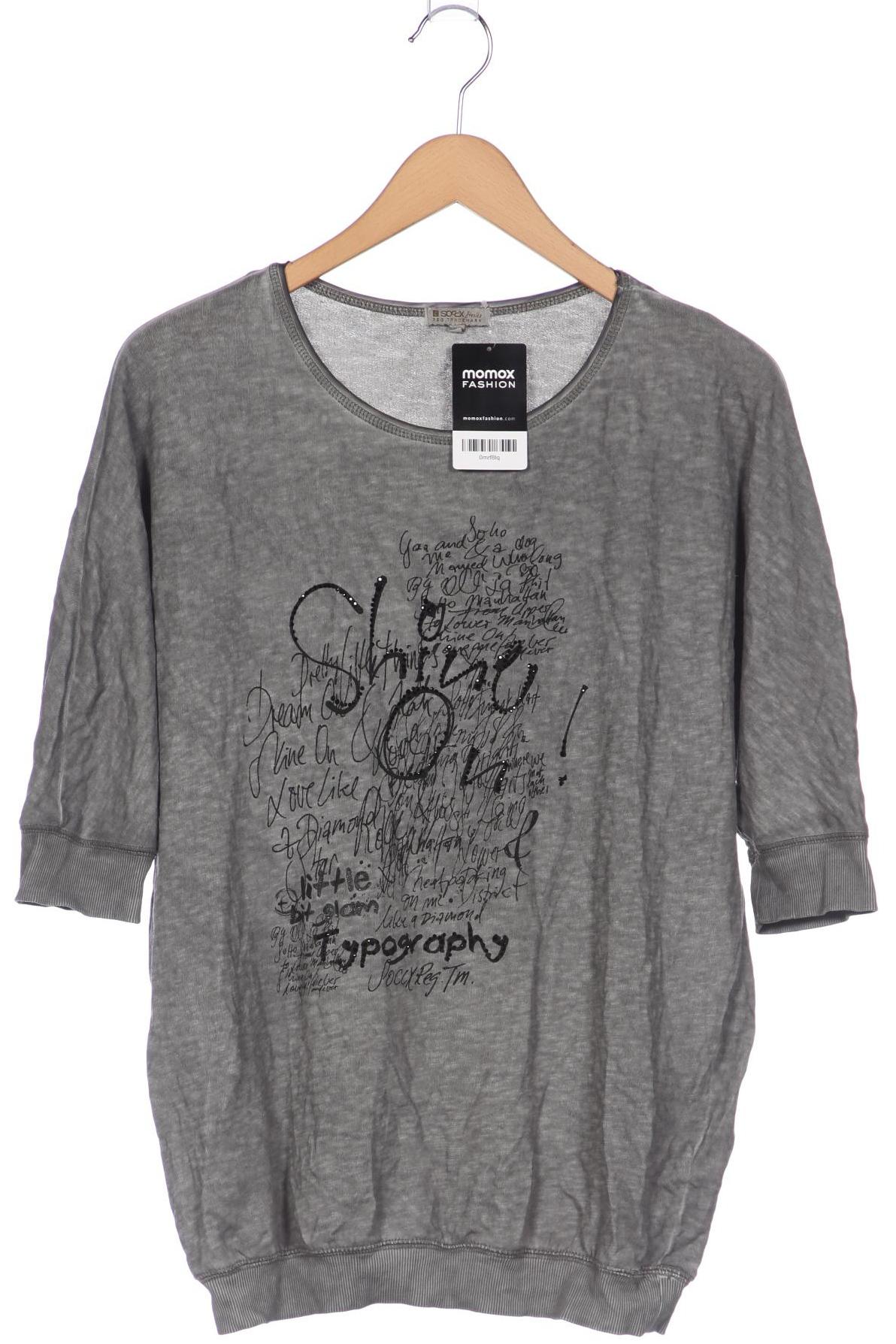 

Soccx Damen T-Shirt, grau, Gr. 34