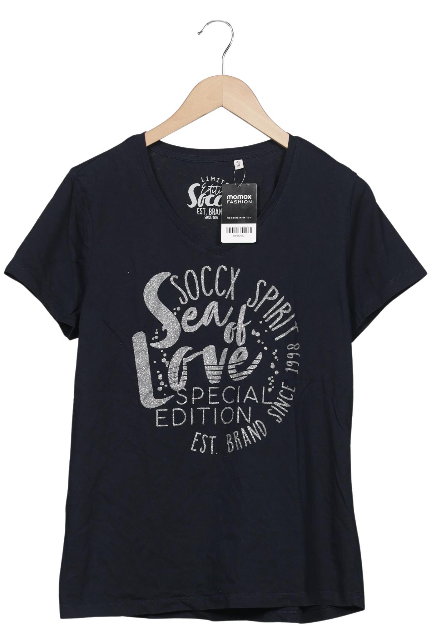 

Soccx Damen T-Shirt, marineblau, Gr. 42