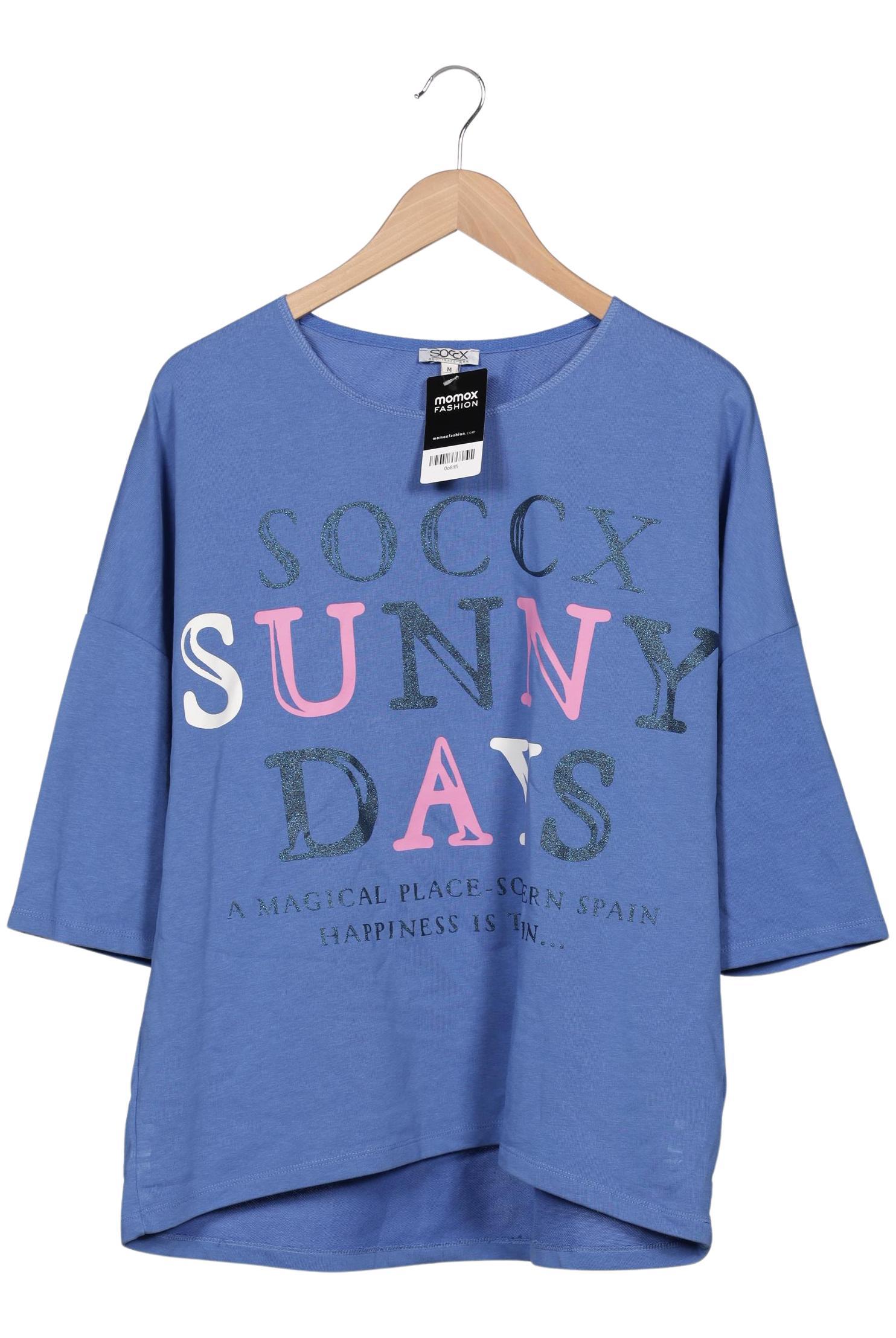 

Soccx Damen T-Shirt, blau, Gr. 38