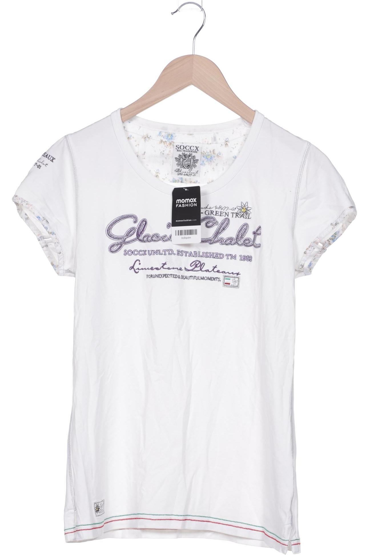 

Soccx Damen T-Shirt, weiß, Gr. 42