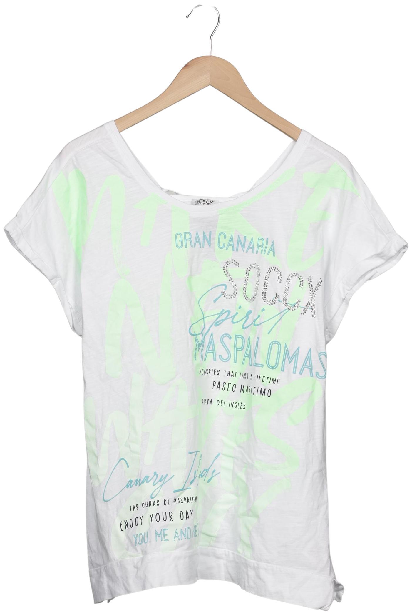 

Soccx Damen T-Shirt, weiß, Gr. 42