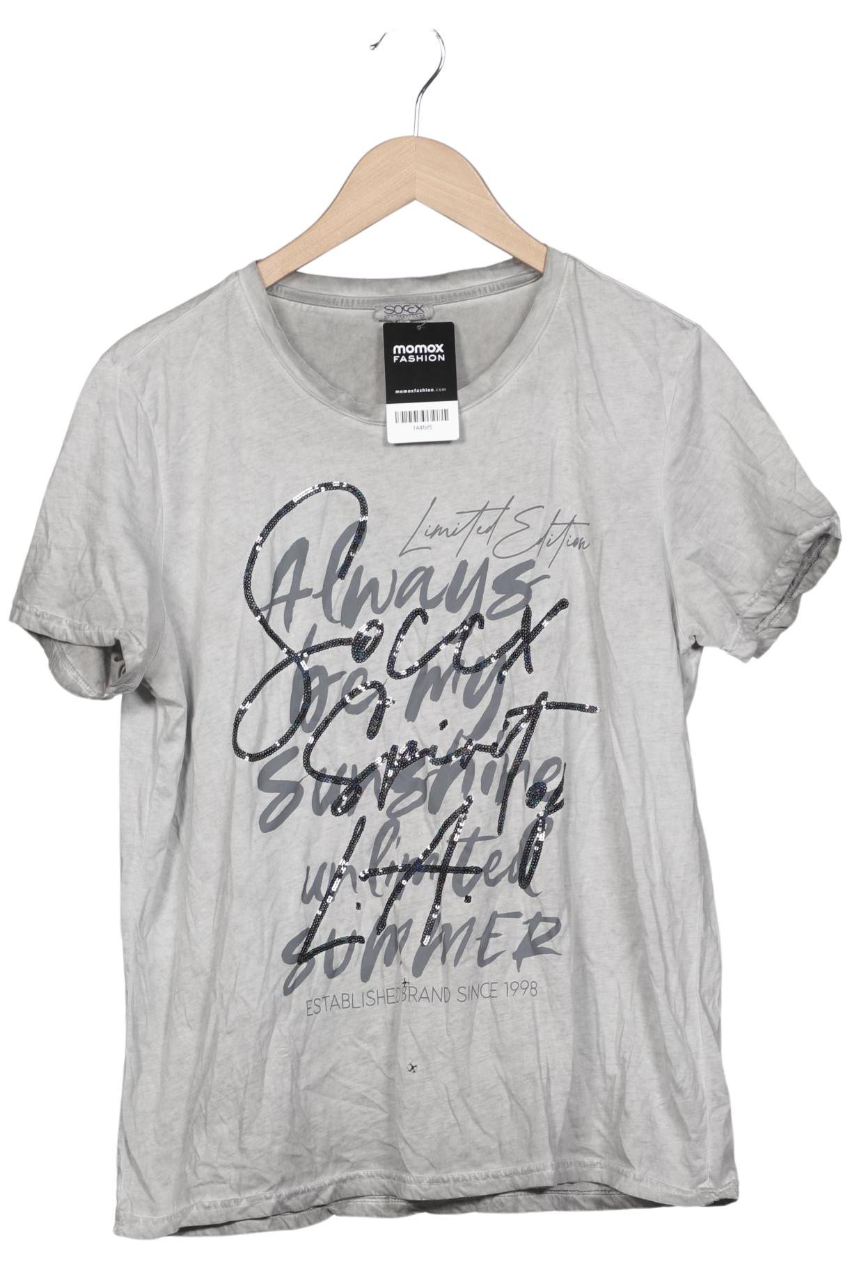 

Soccx Damen T-Shirt, grau, Gr. 44