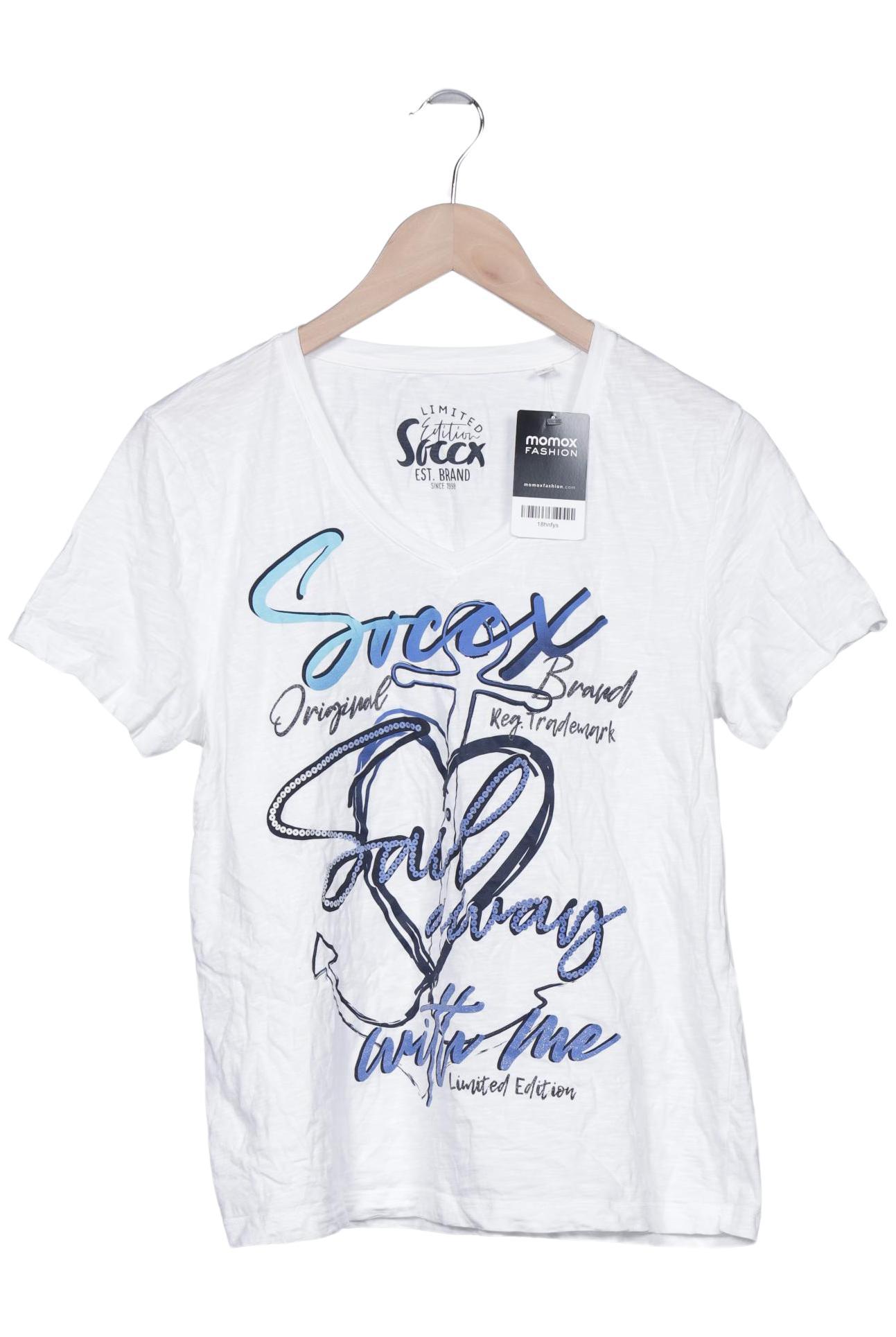 

Soccx Damen T-Shirt, weiß, Gr. 40