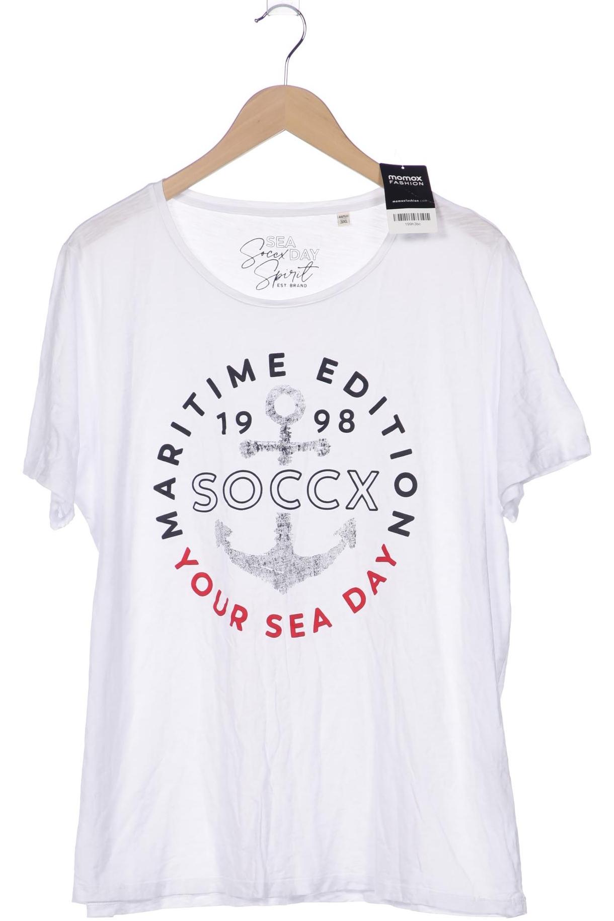 

Soccx Damen T-Shirt, weiß, Gr. 48