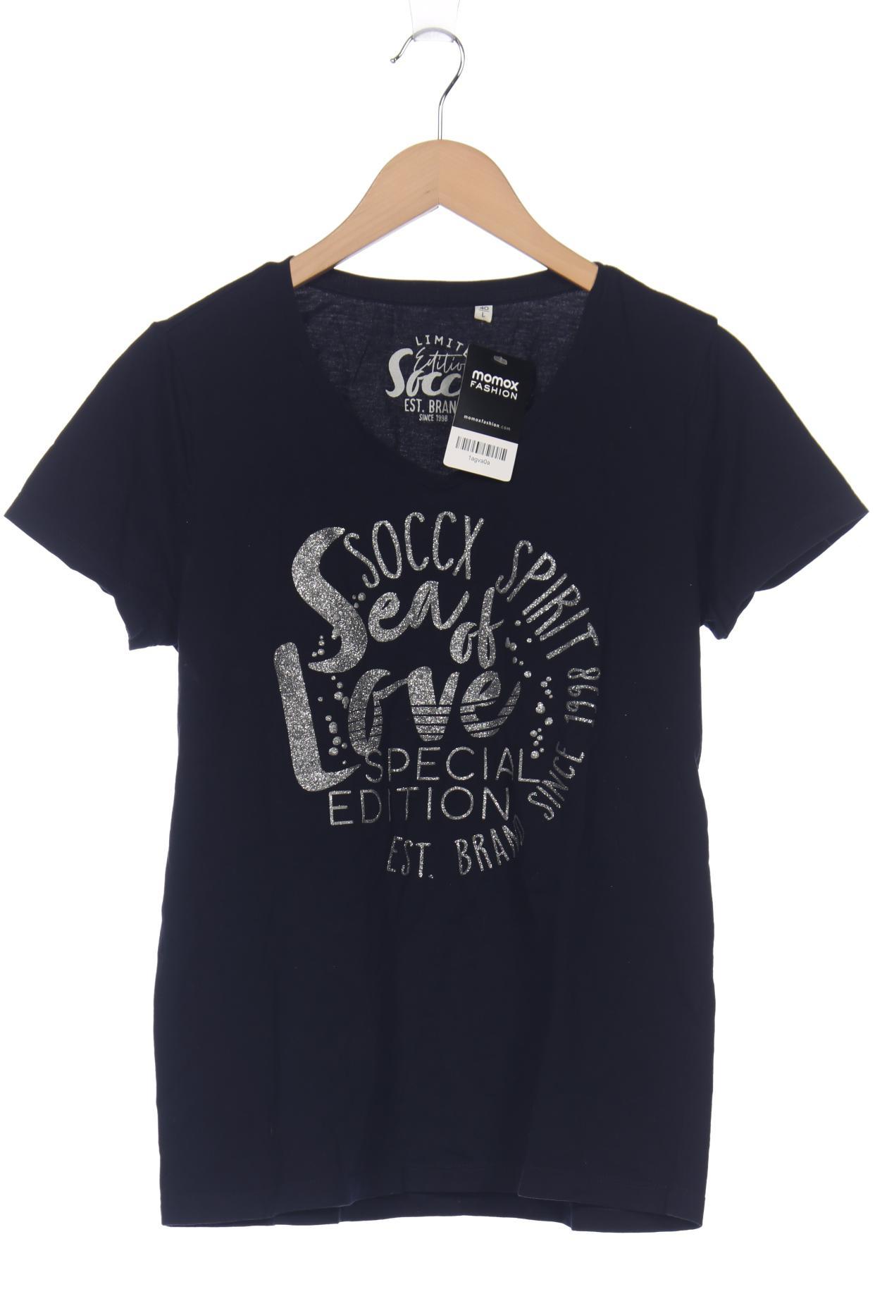 

Soccx Damen T-Shirt, marineblau, Gr. 40