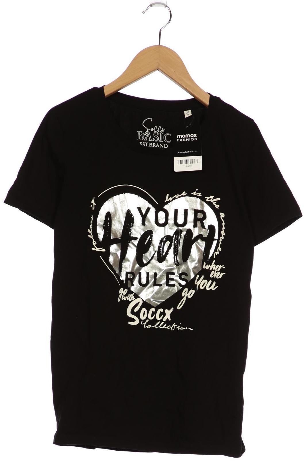 

Soccx Damen T-Shirt, schwarz, Gr. 36