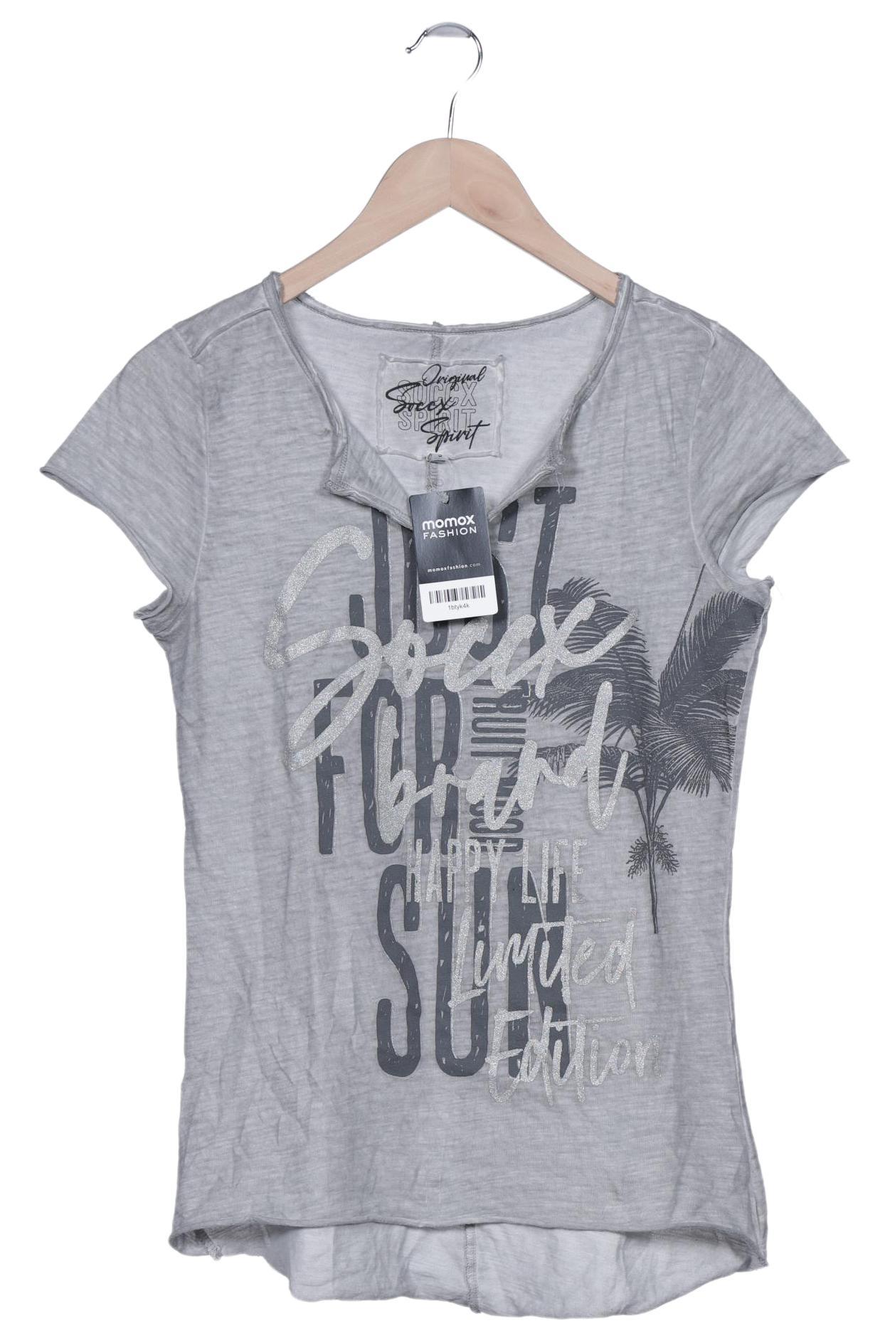 

Soccx Damen T-Shirt, grau, Gr. 36