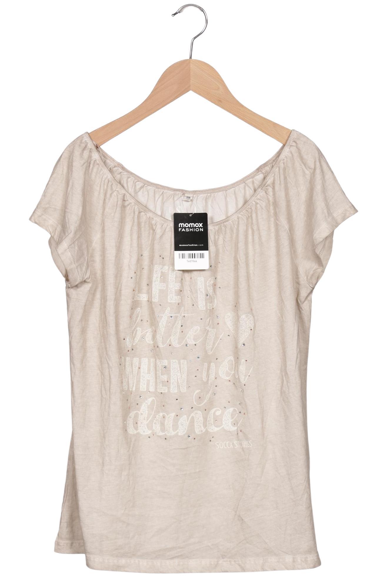 

Soccx Damen T-Shirt, grau, Gr. 38