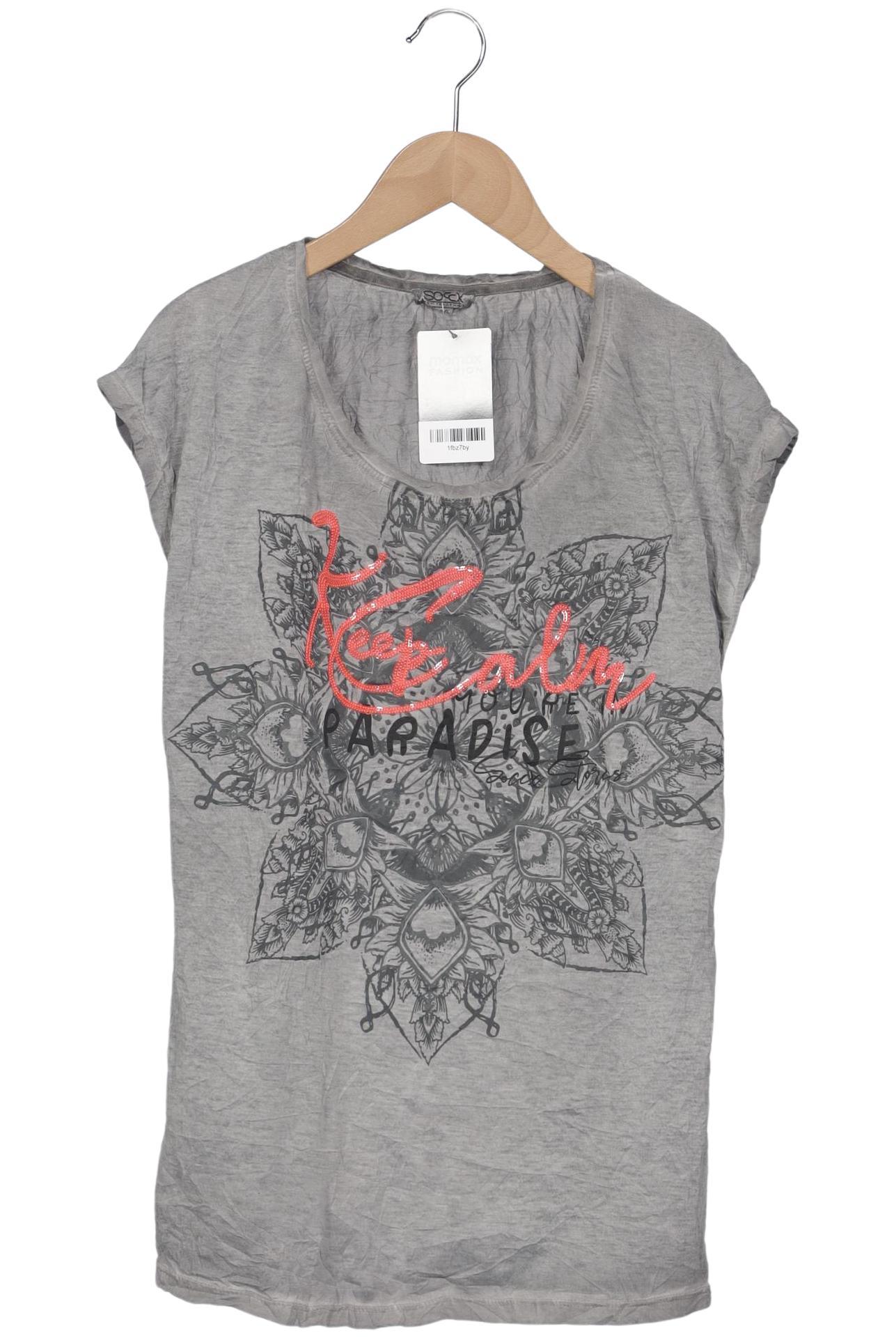 

Soccx Damen T-Shirt, grau, Gr. 36