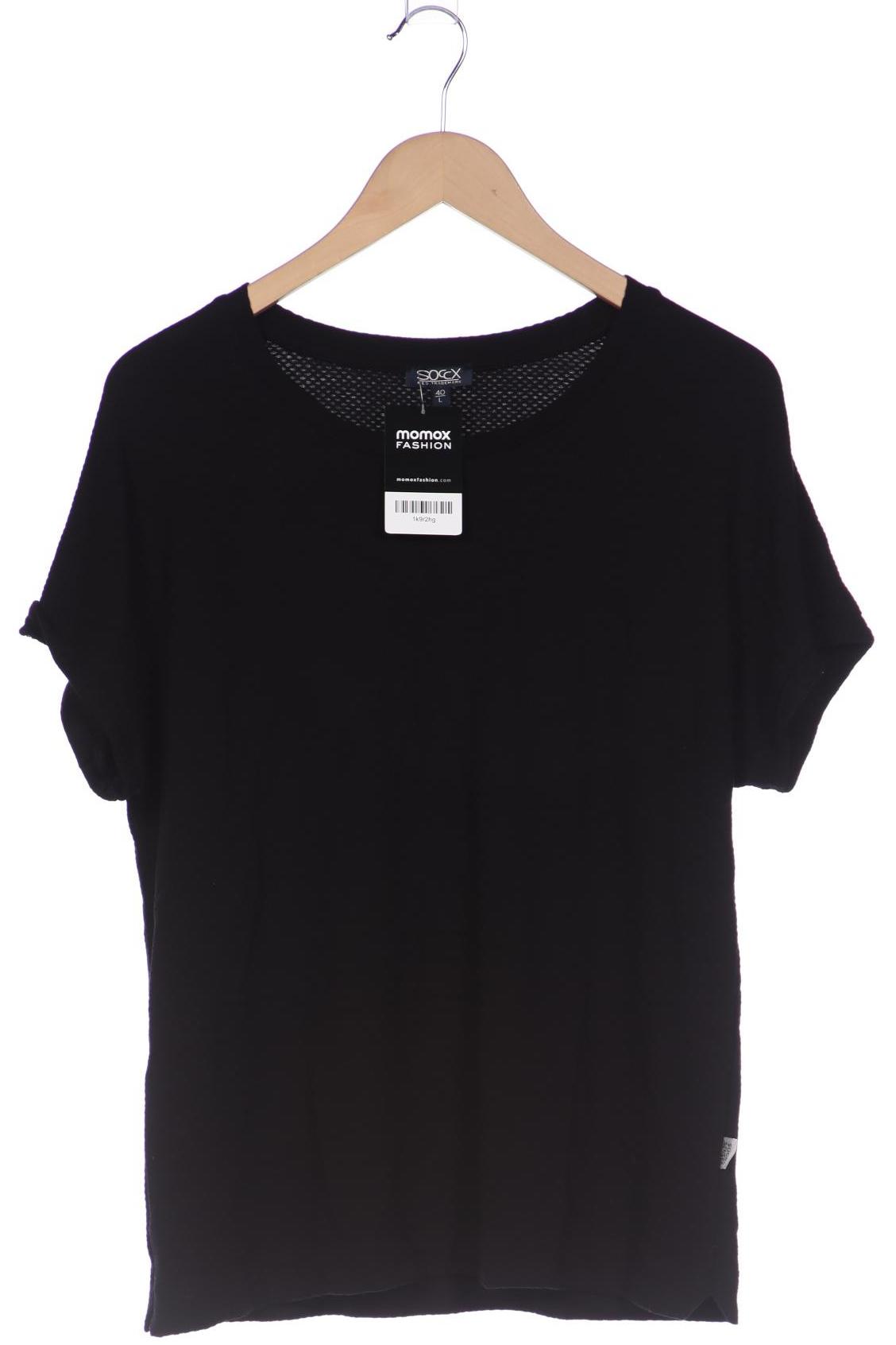 

Soccx Damen T-Shirt, schwarz, Gr. 40