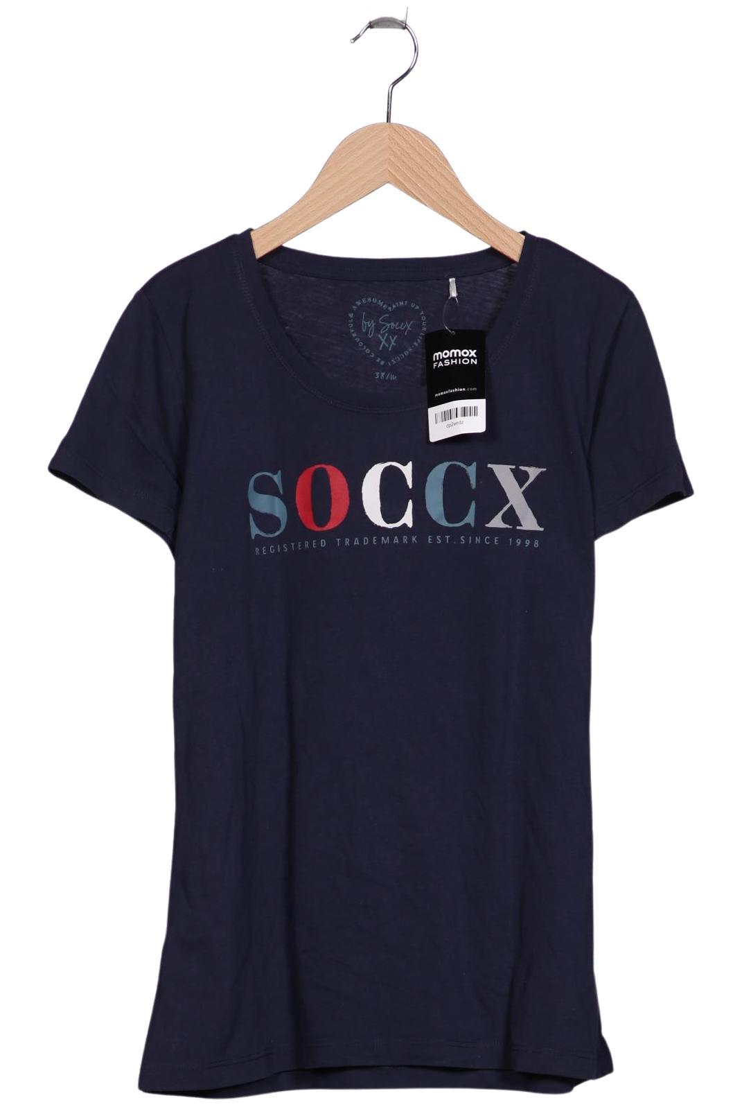 

Soccx Damen T-Shirt, marineblau, Gr. 38