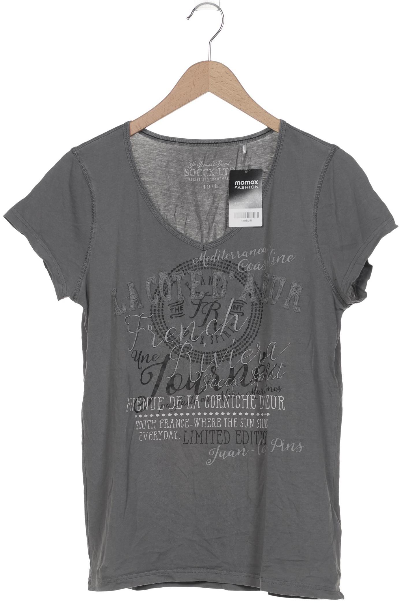 

Soccx Damen T-Shirt, grau, Gr. 40