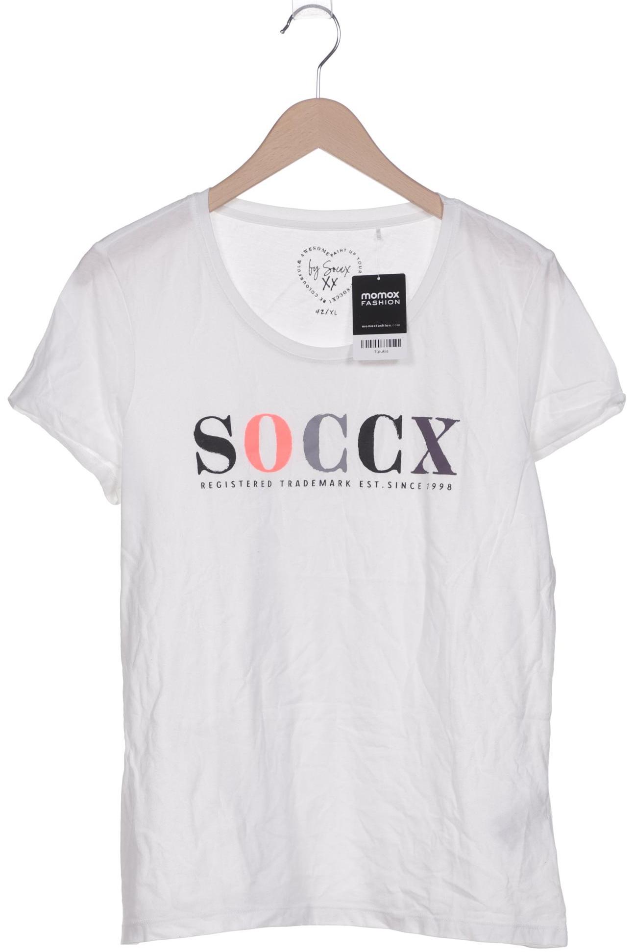 

Soccx Damen T-Shirt, weiß, Gr. 42