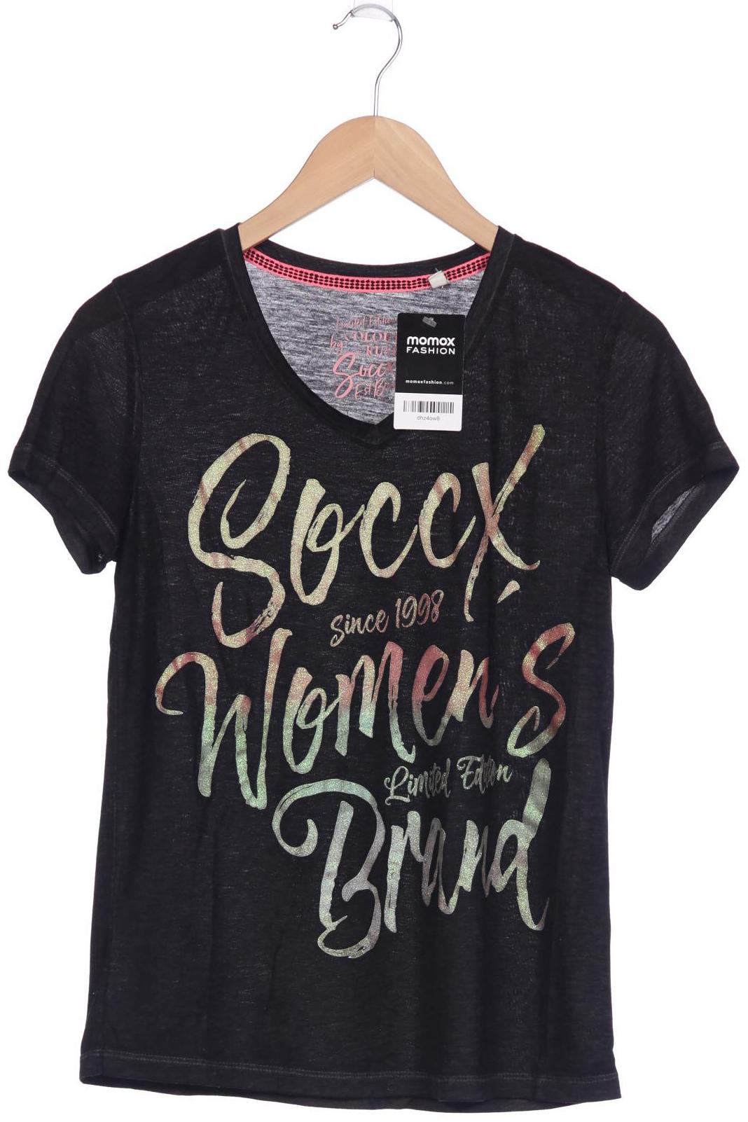 

Soccx Damen T-Shirt, schwarz, Gr. 38