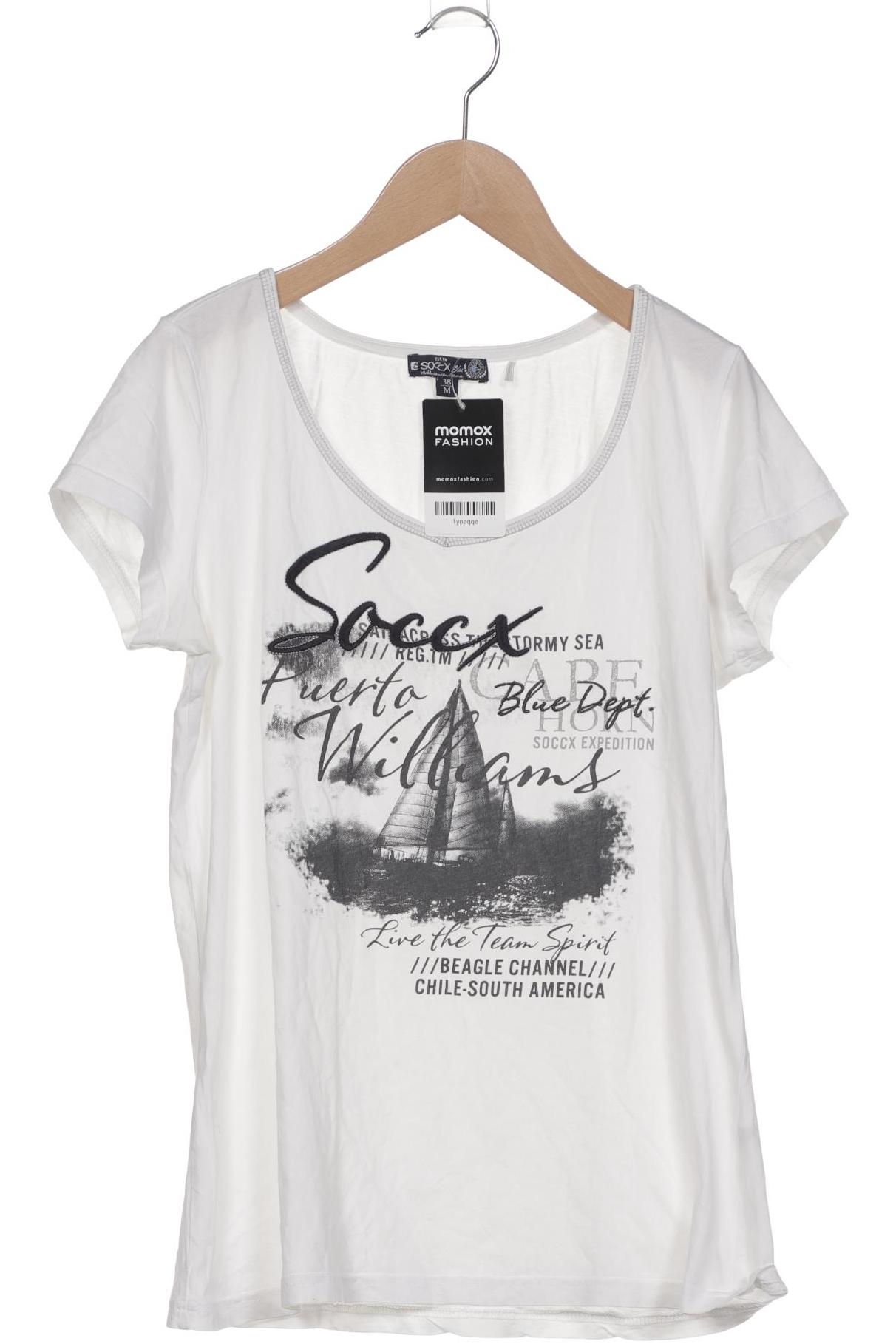 

Soccx Damen T-Shirt, weiß, Gr. 38