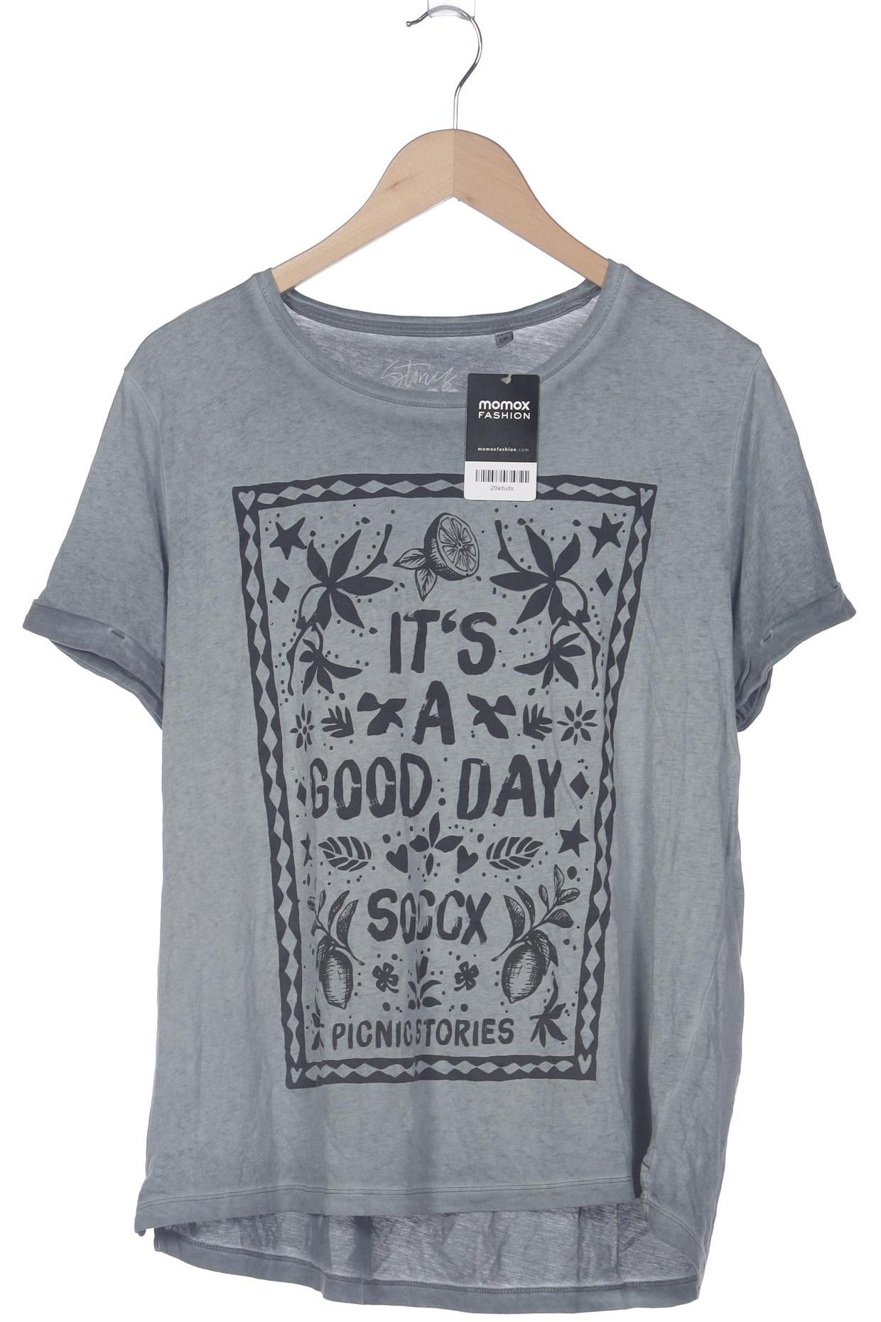 

Soccx Damen T-Shirt, grau, Gr. 46