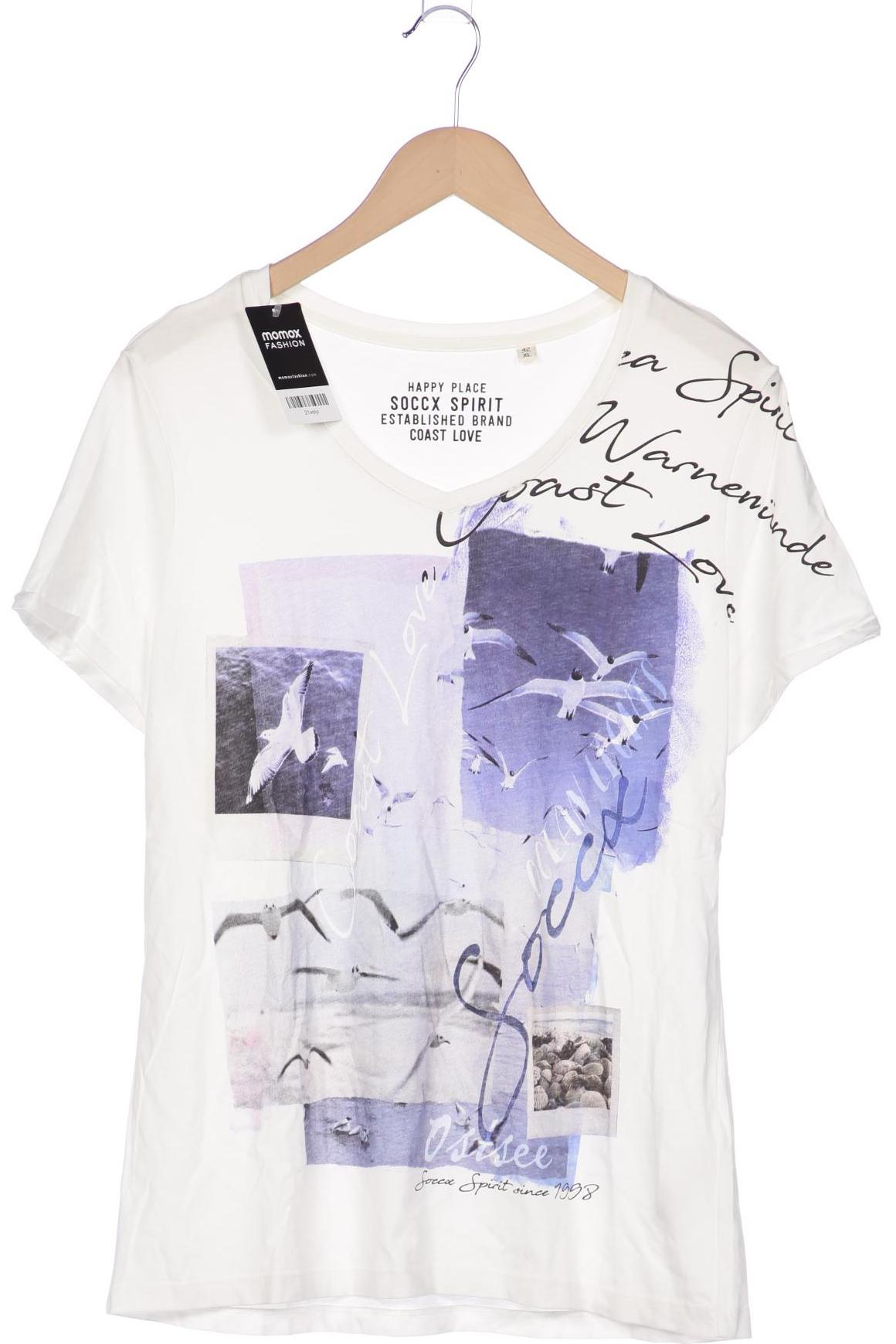 

Soccx Damen T-Shirt, weiß, Gr. 42
